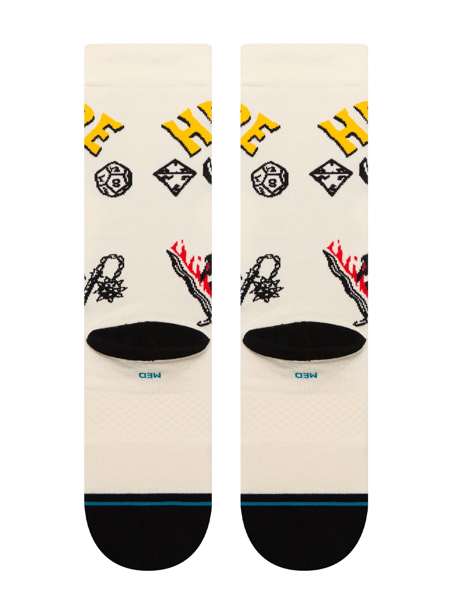 Nogavice Stance Hellfire - vintage white