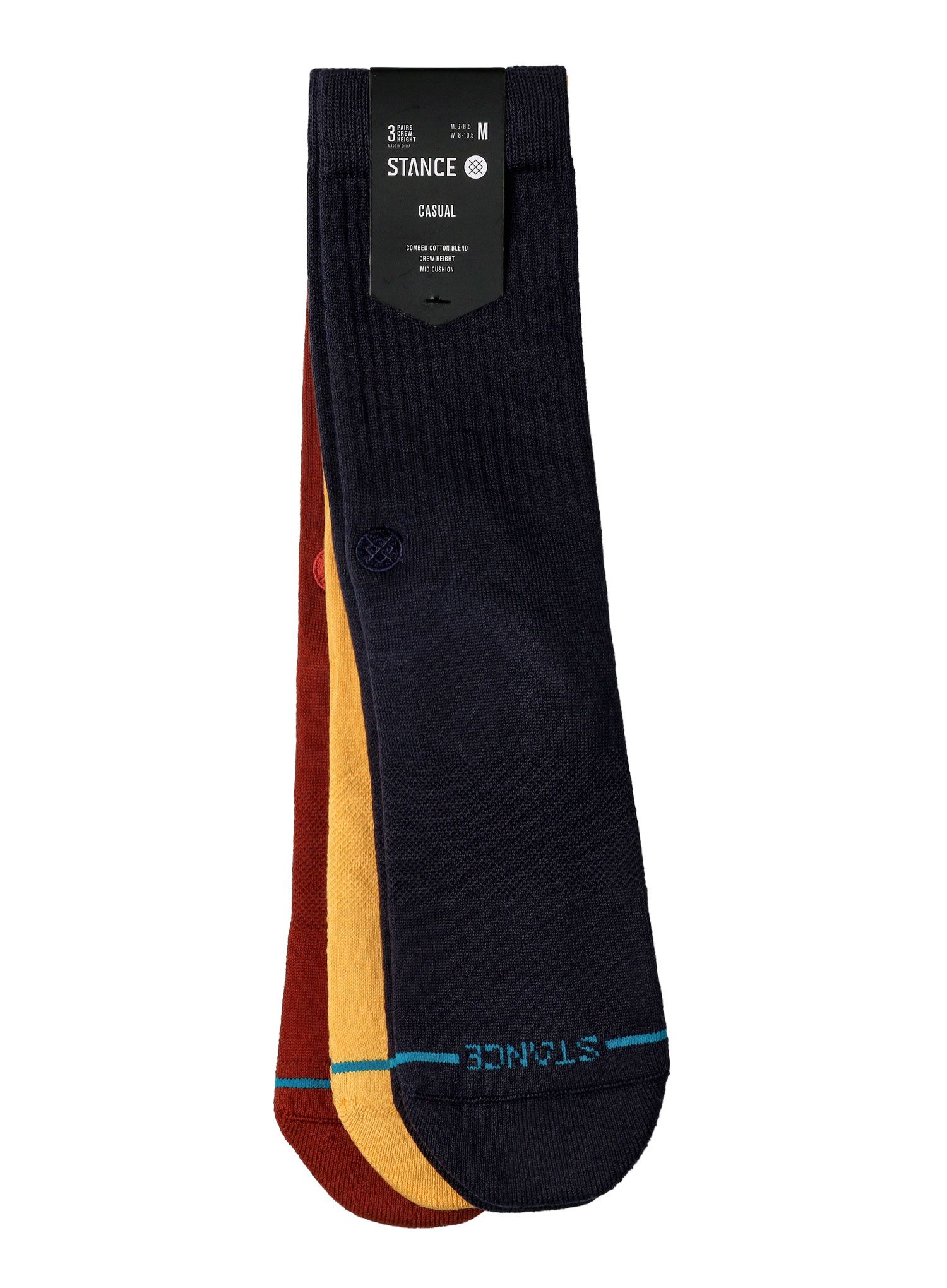 Nogavice Stance Icon 3-Pack - navy