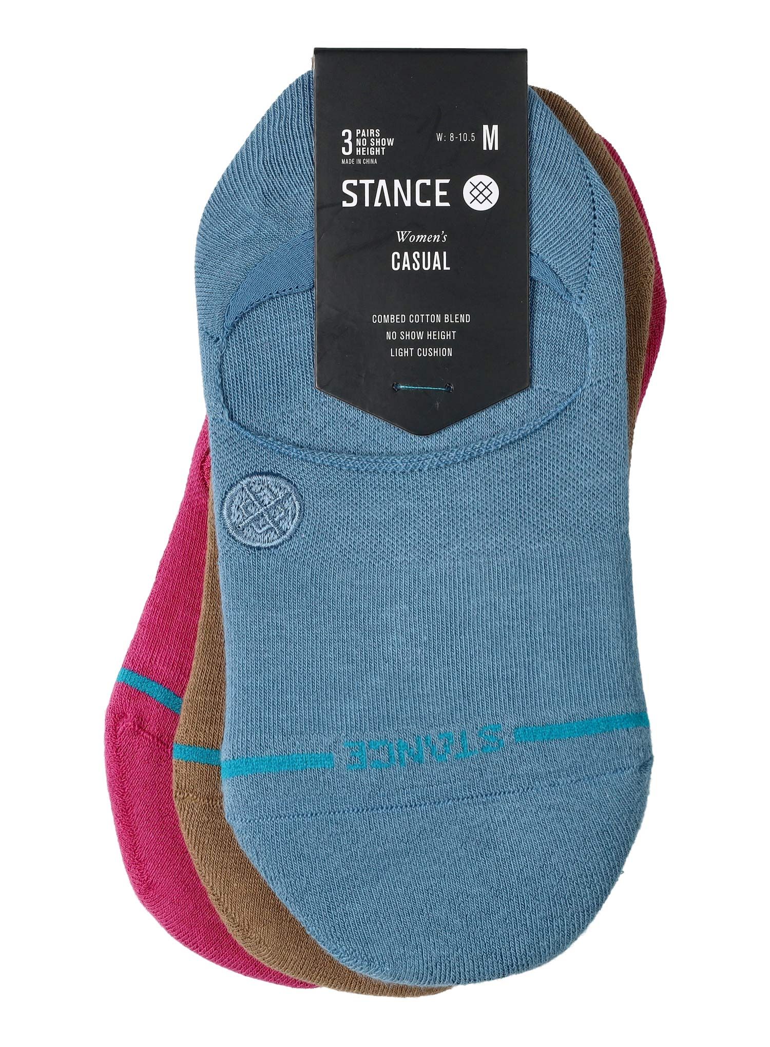 Pohodniške nogavice Stance Icon No Show 3 Pack - chive