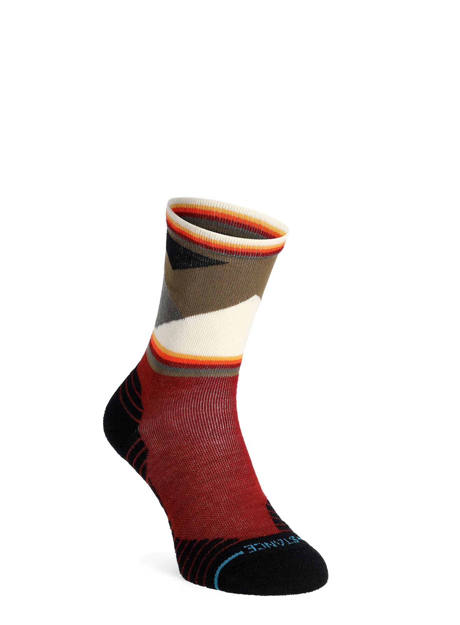 Pohodne nogavice Stance Jimmy Chin Mid Wool Crew - red
