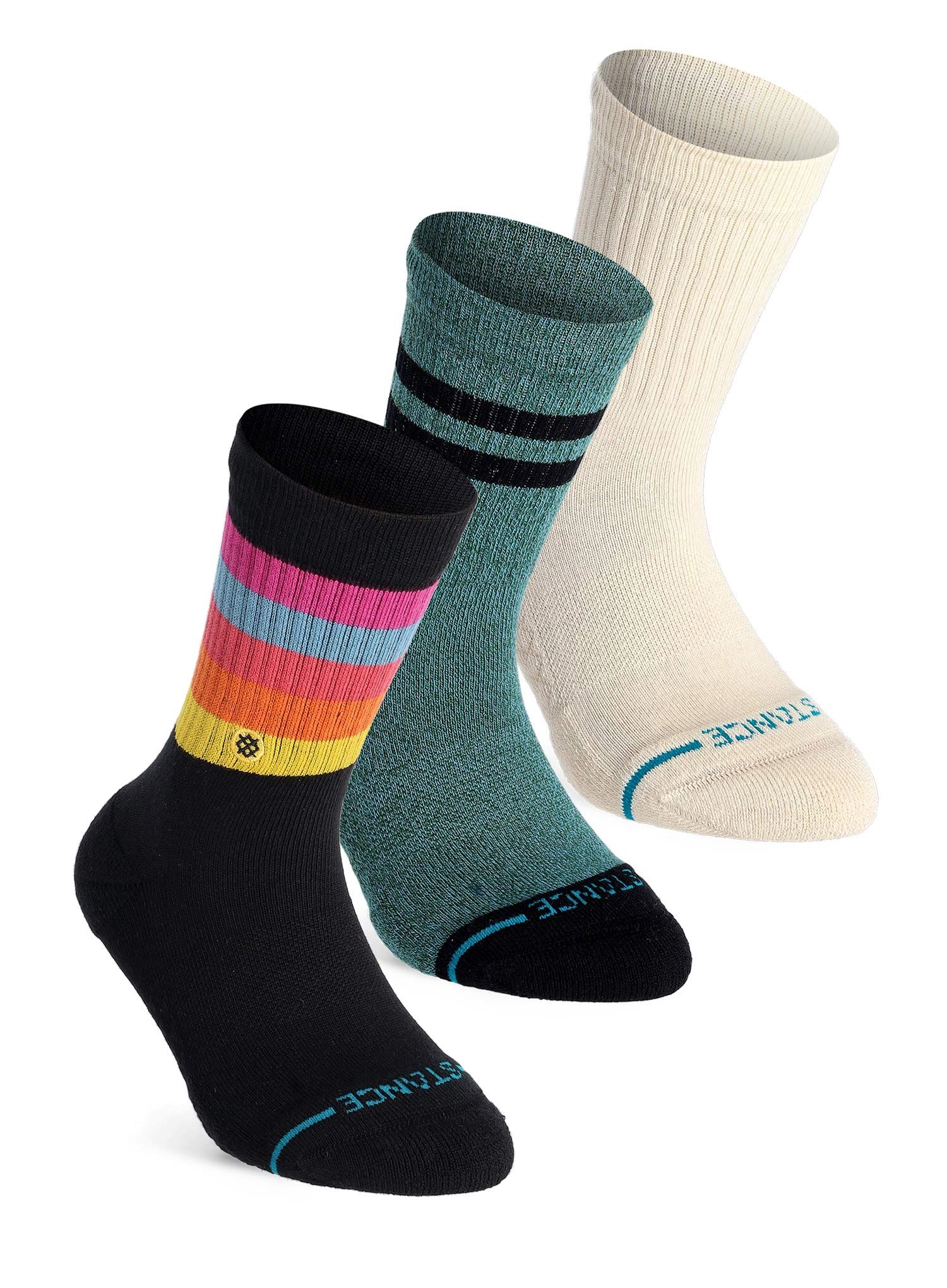 Nogavice Stance Kids Maliboo 3 Pack - black