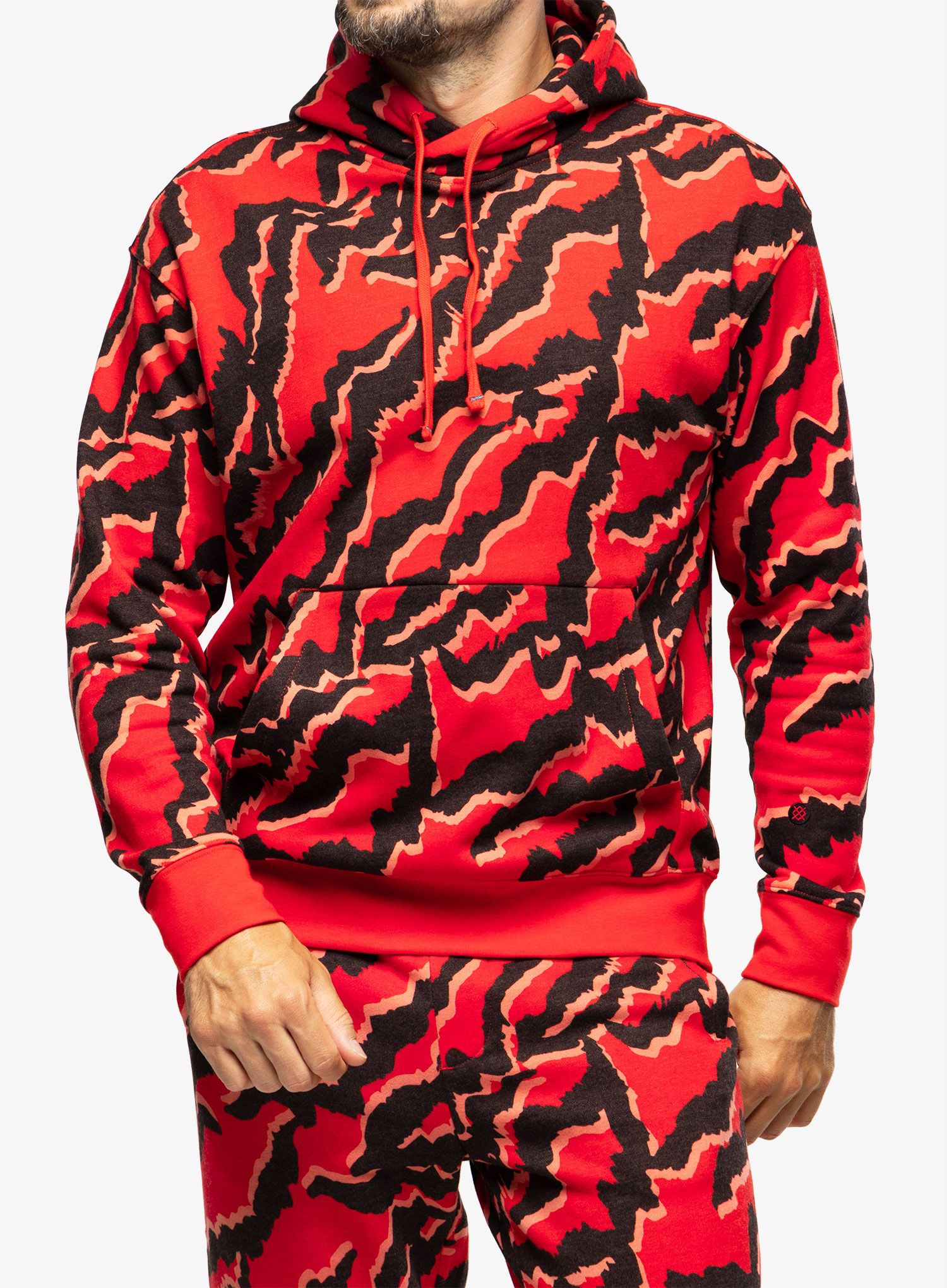 Jopica s kapuco Stance Mercury Hoodie - red