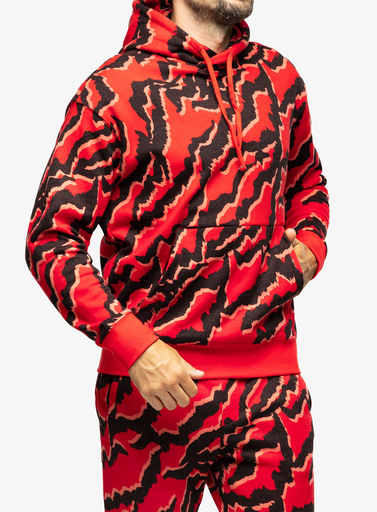 Jopica s kapuco Stance Mercury Hoodie - red