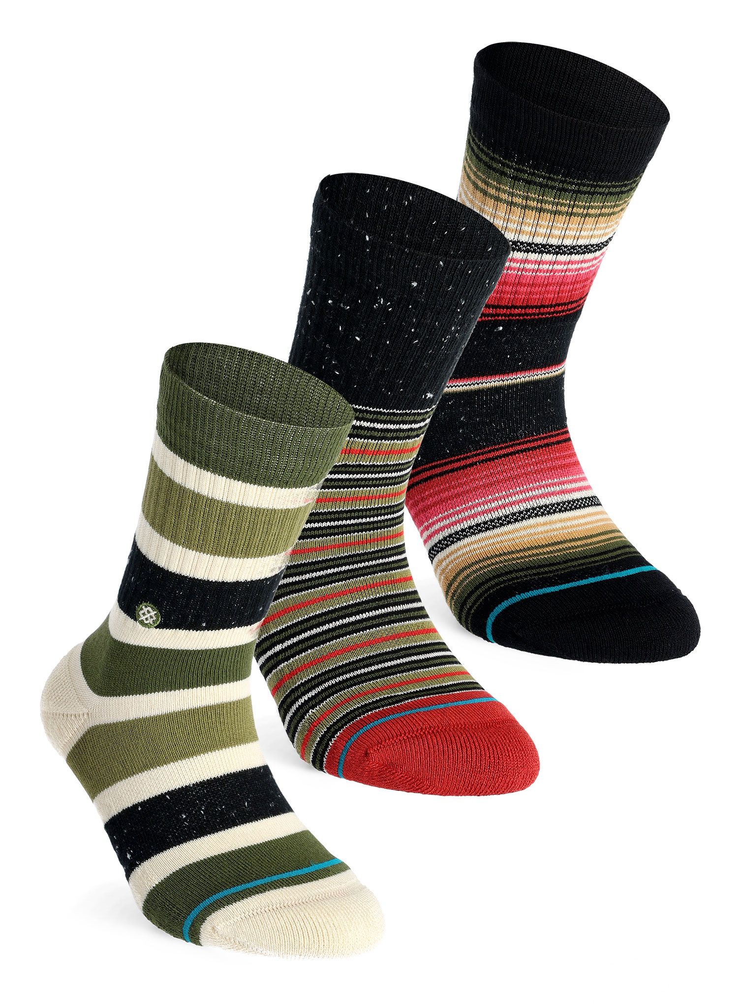 Otroške nogavice Stance Merry 3 Pack - red