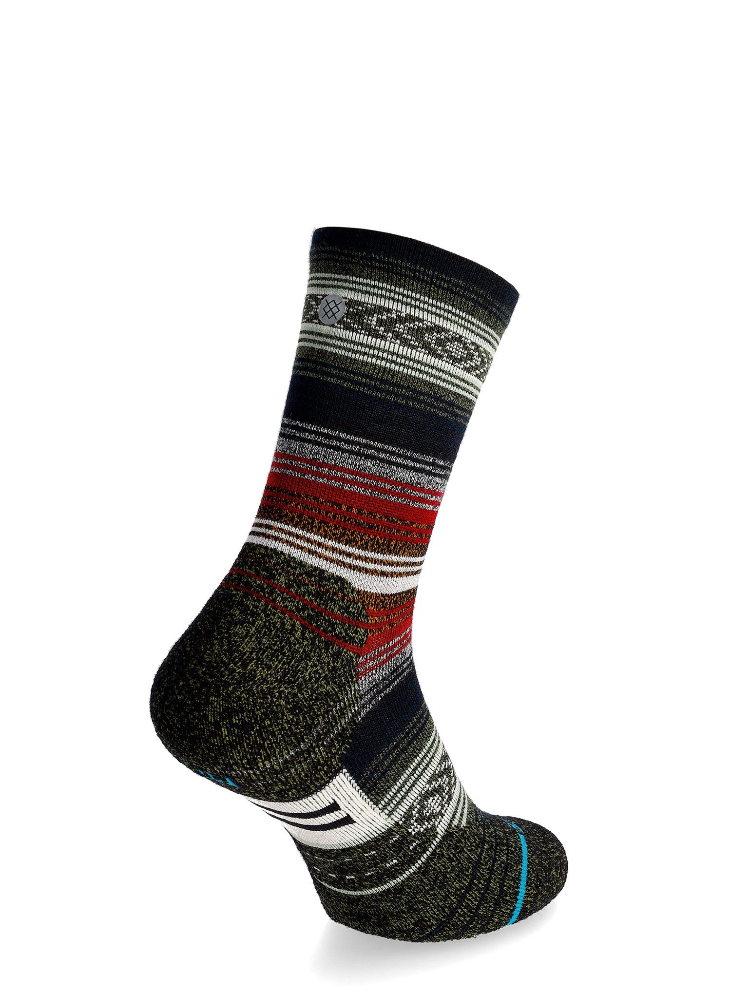 Pohodne nogavice Stance Mid Wool Crew - black/red