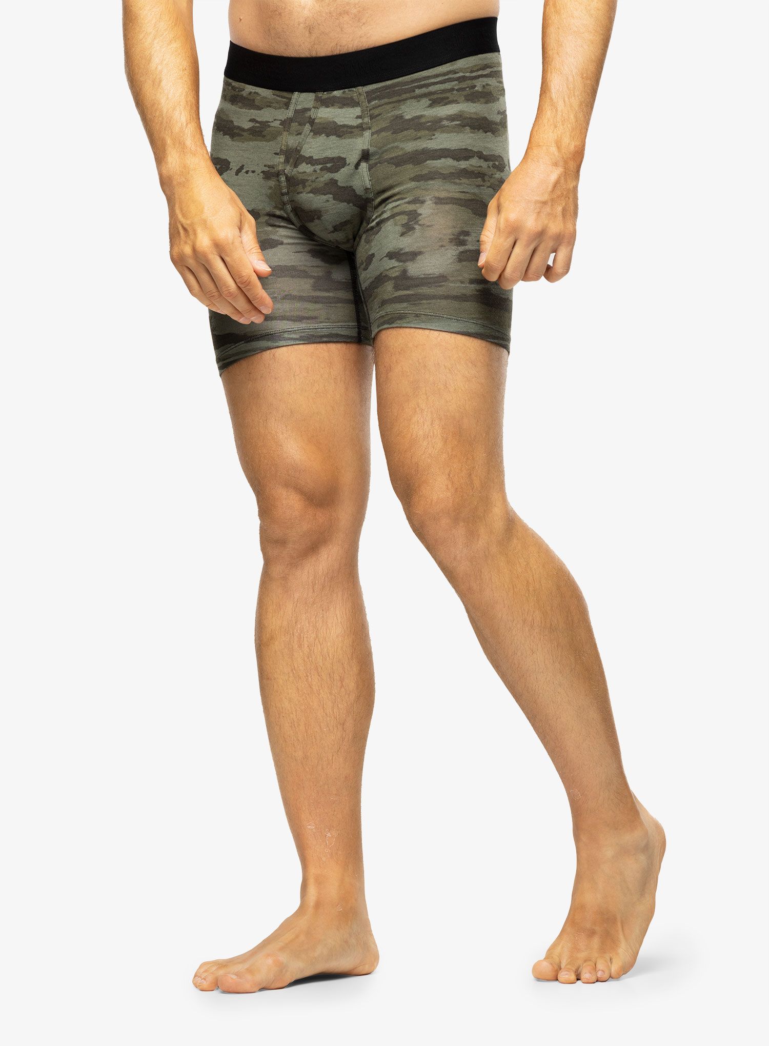Boksarice Stance Ramp Camo Boxer Brief - armygreen