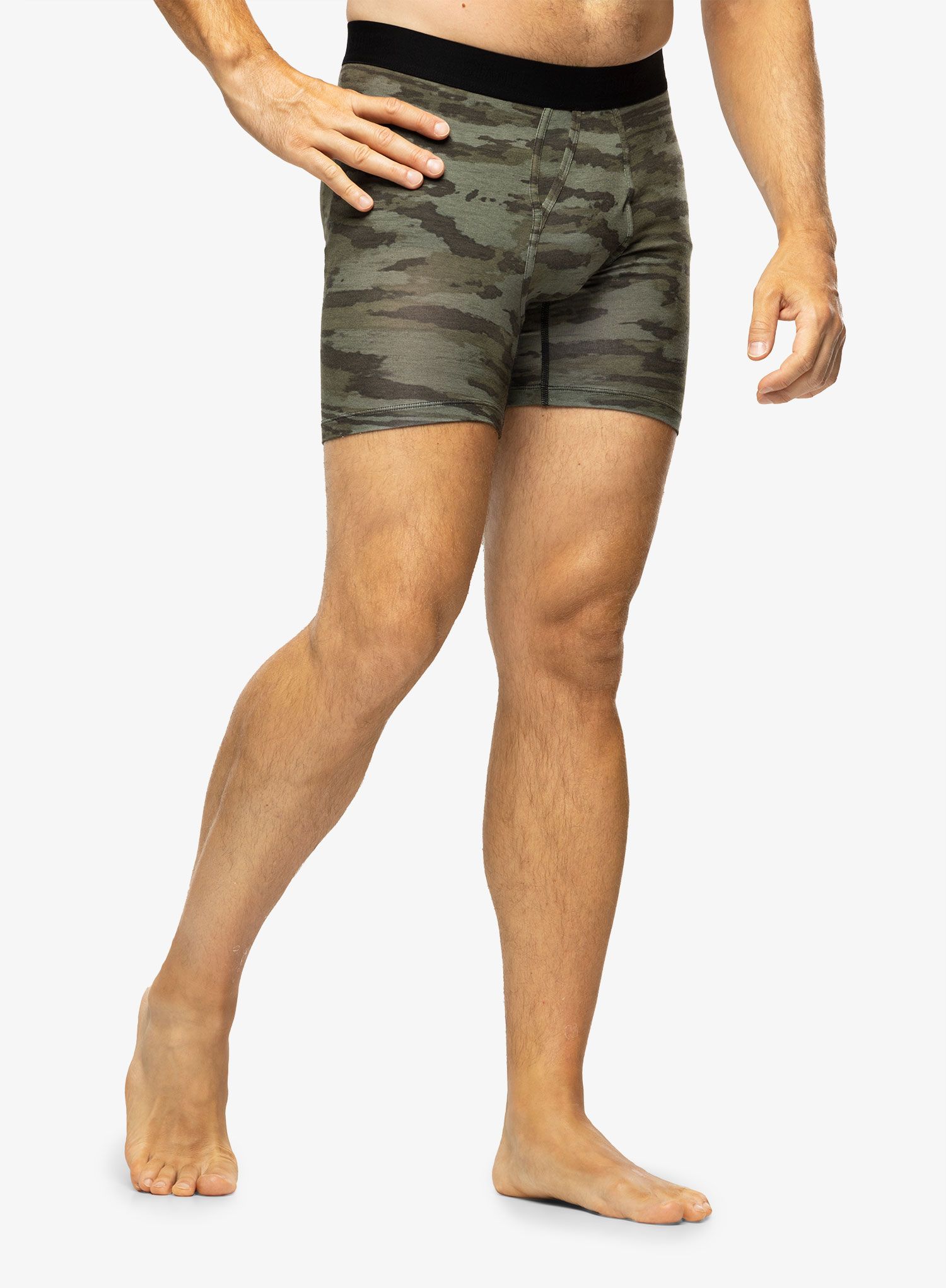 Boksarice Stance Ramp Camo Boxer Brief - armygreen