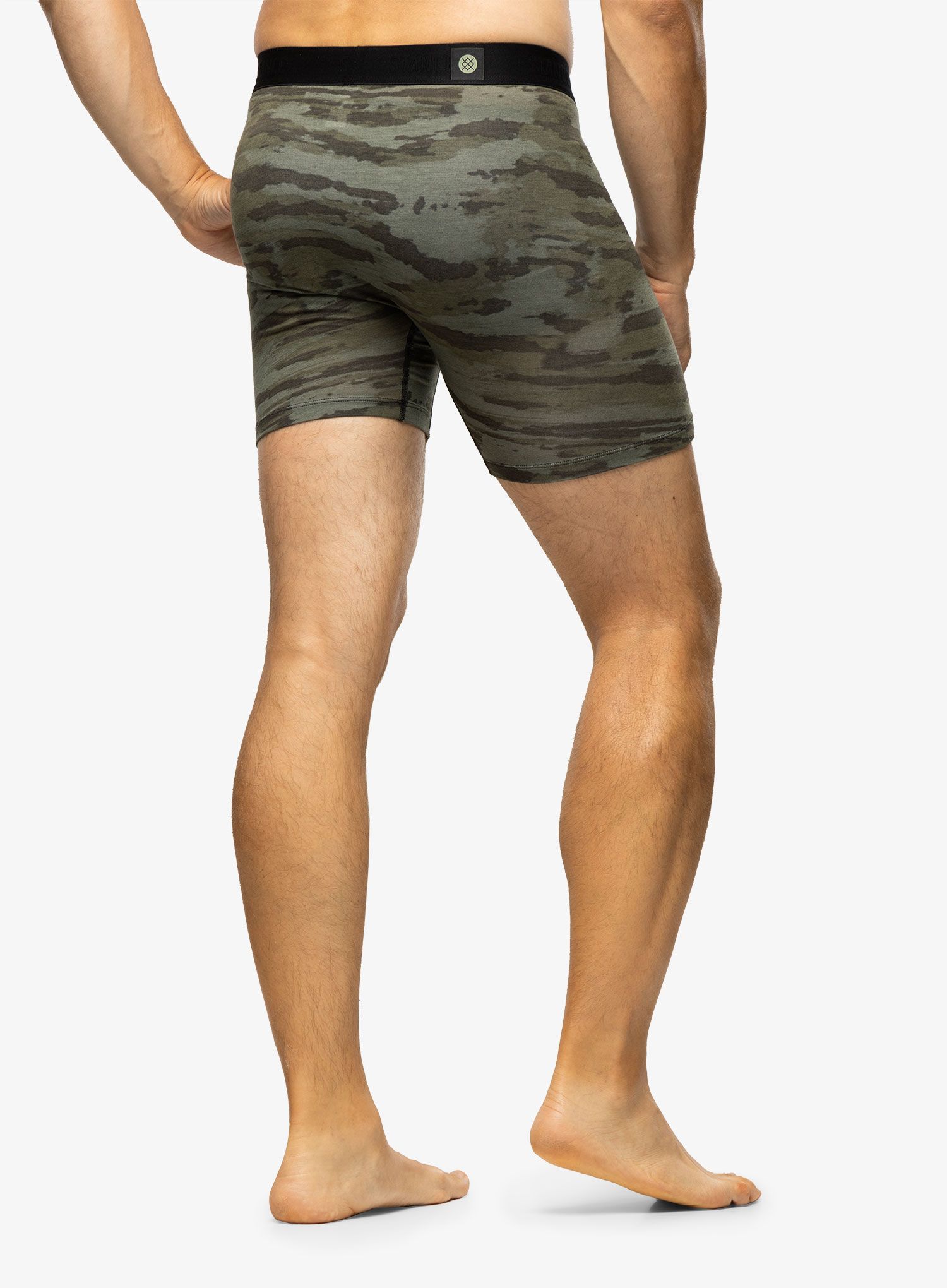 Boksarice Stance Ramp Camo Boxer Brief - armygreen