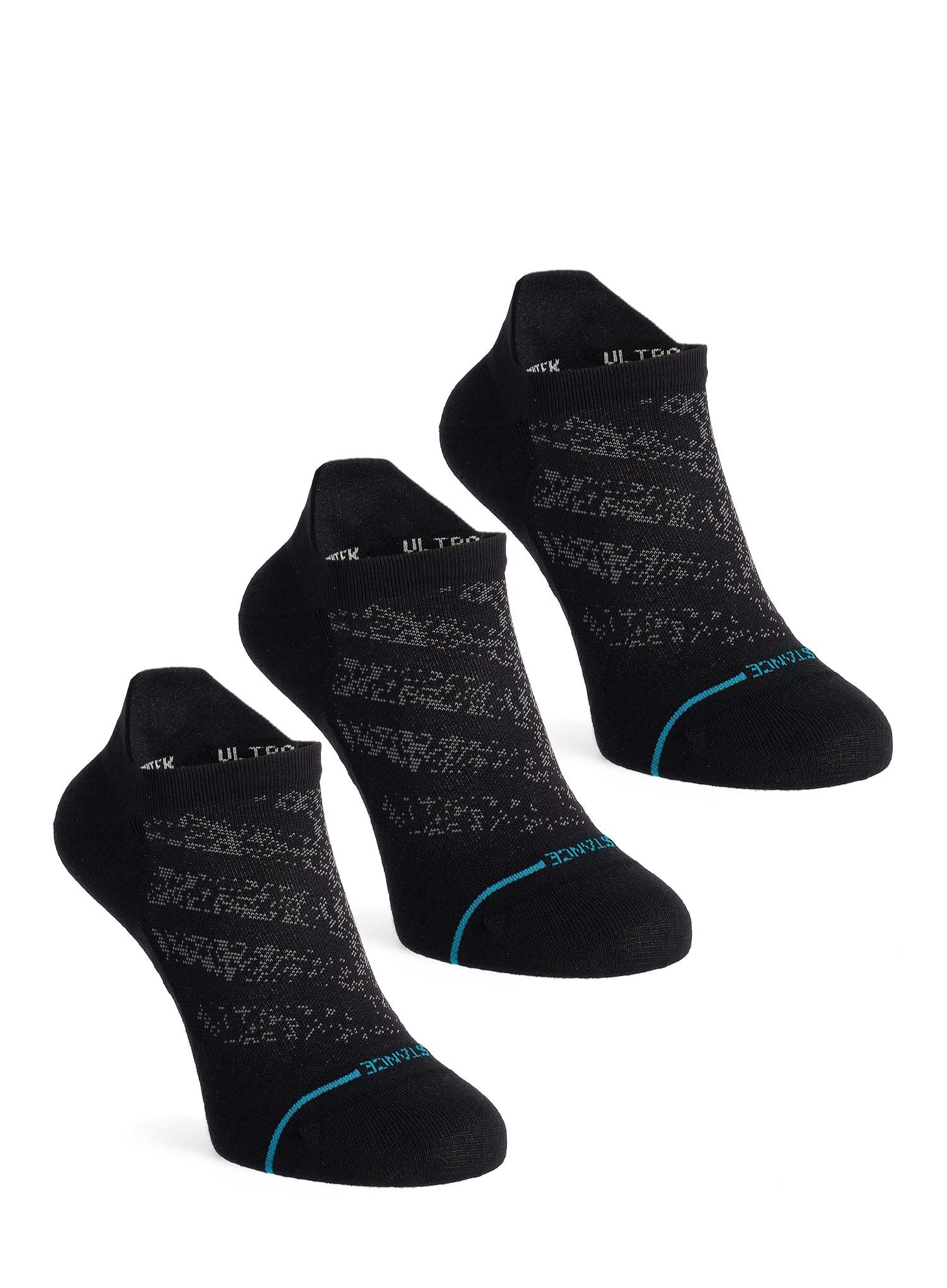 Tekaške nogavice Stance Run Ultralight Tab 3 Pack - black