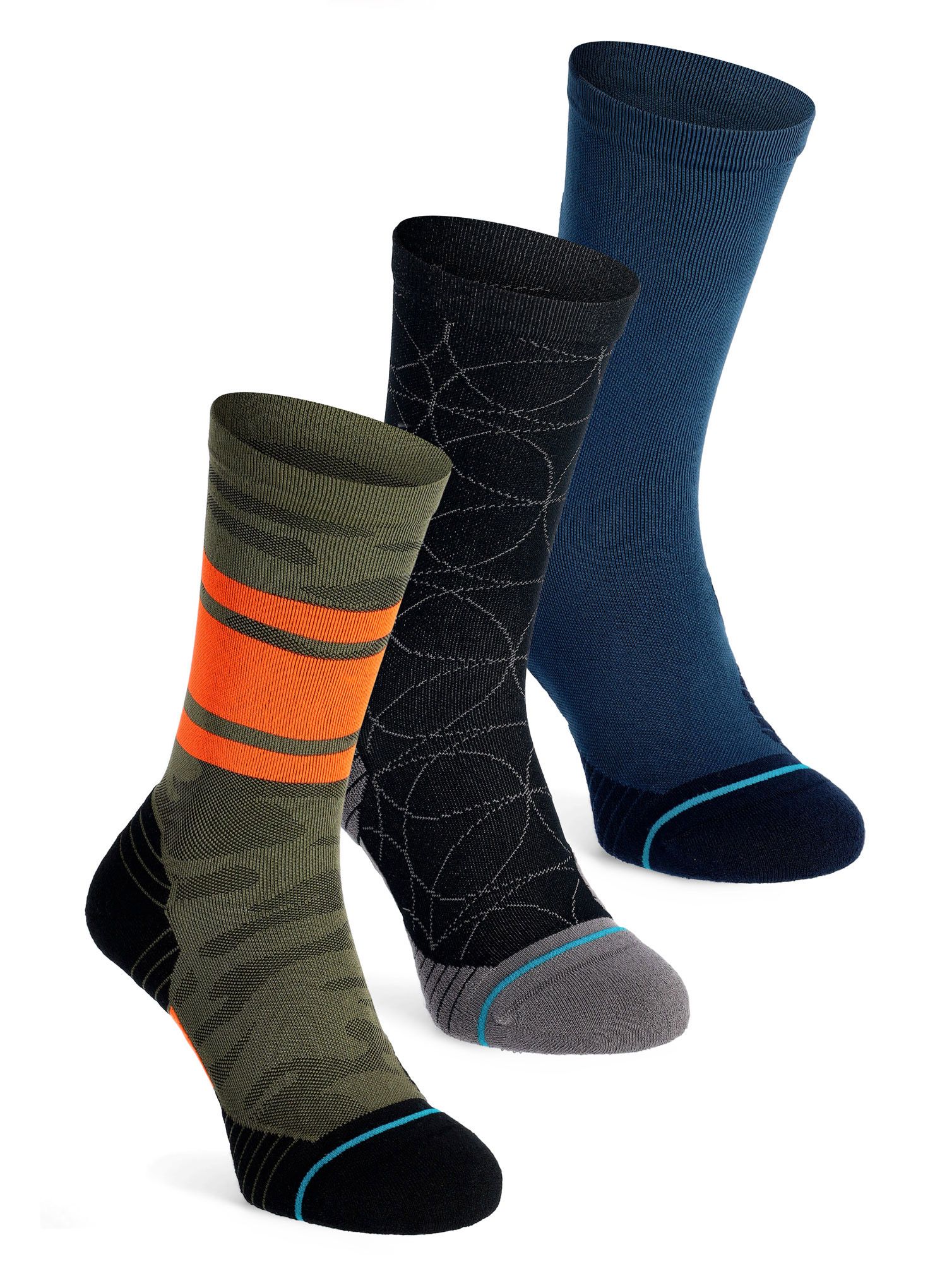 Tekaške nogavice Stance Sargent 3 Pack - multi