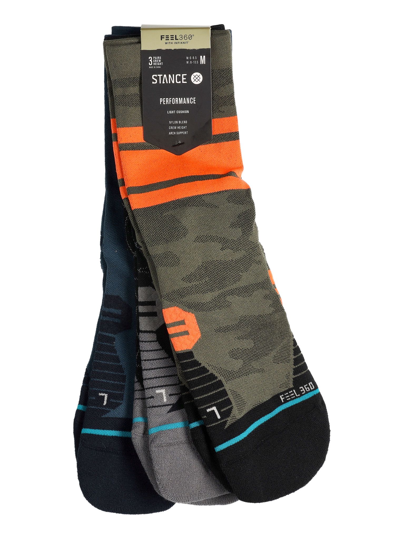 Tekaške nogavice Stance Sargent 3 Pack - multi