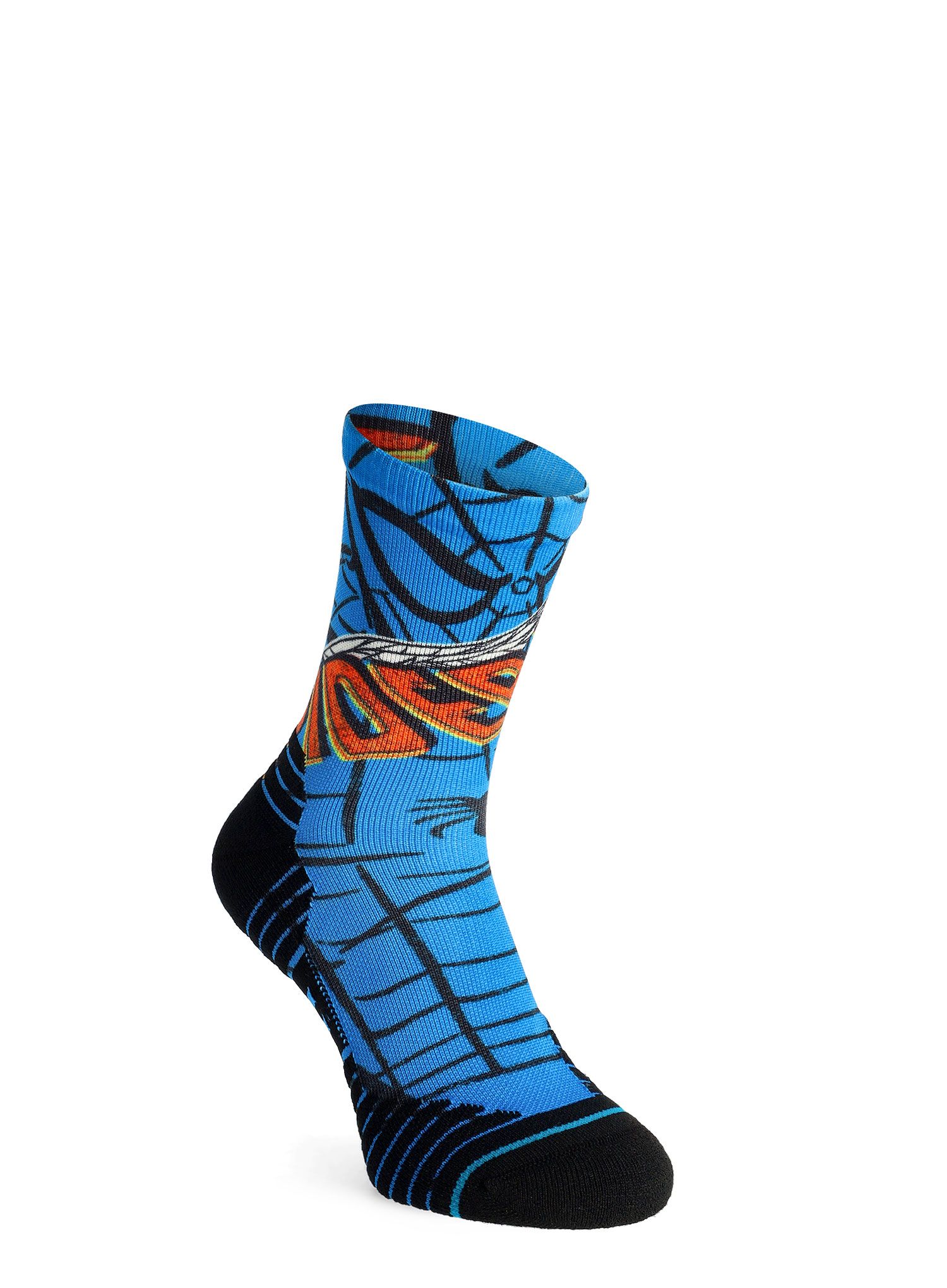 Pohodniške nogavice Stance Spiderman Mid - blue
