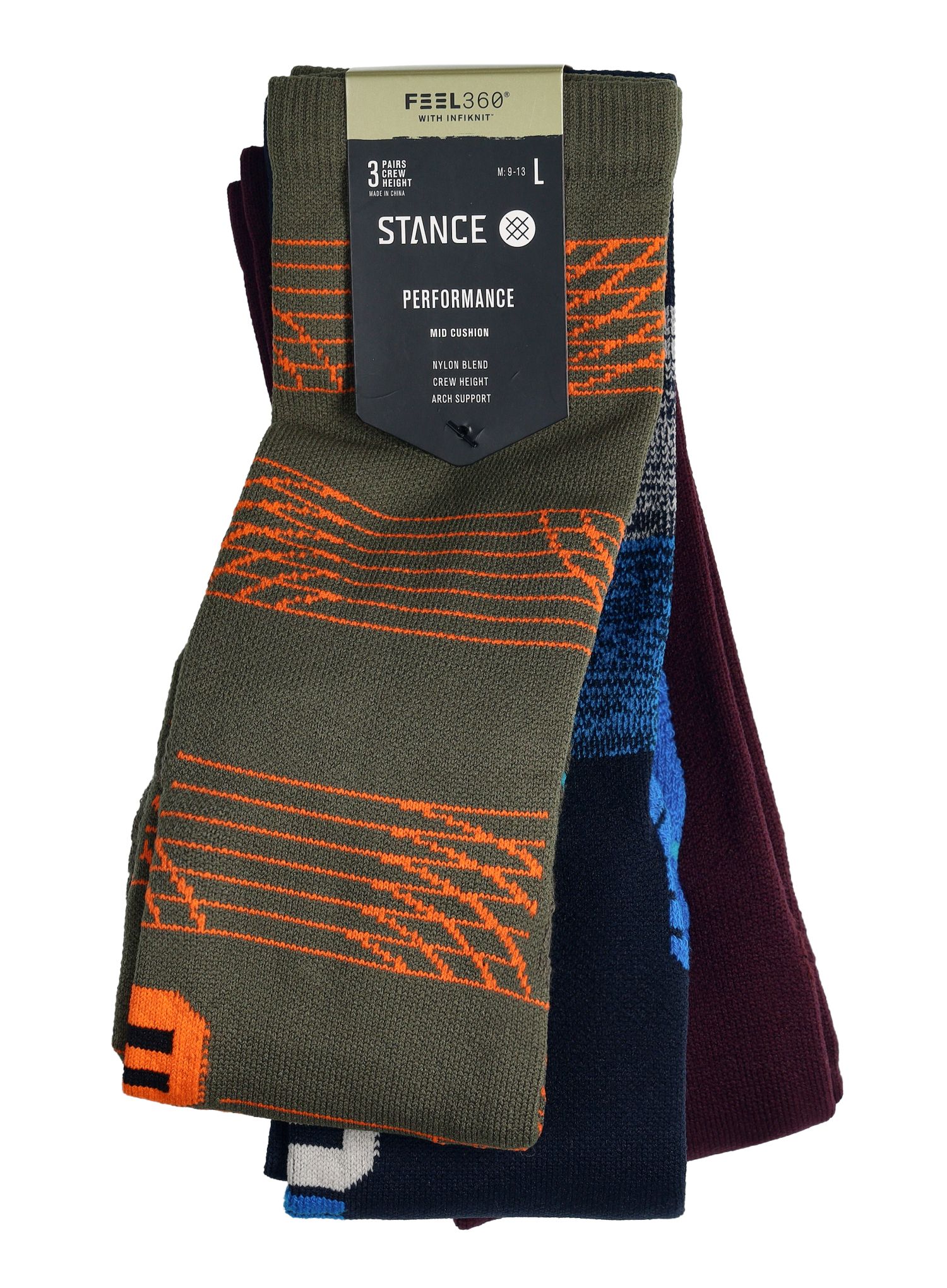 Tekaške nogavice Stance Starting 3 Pack - multi