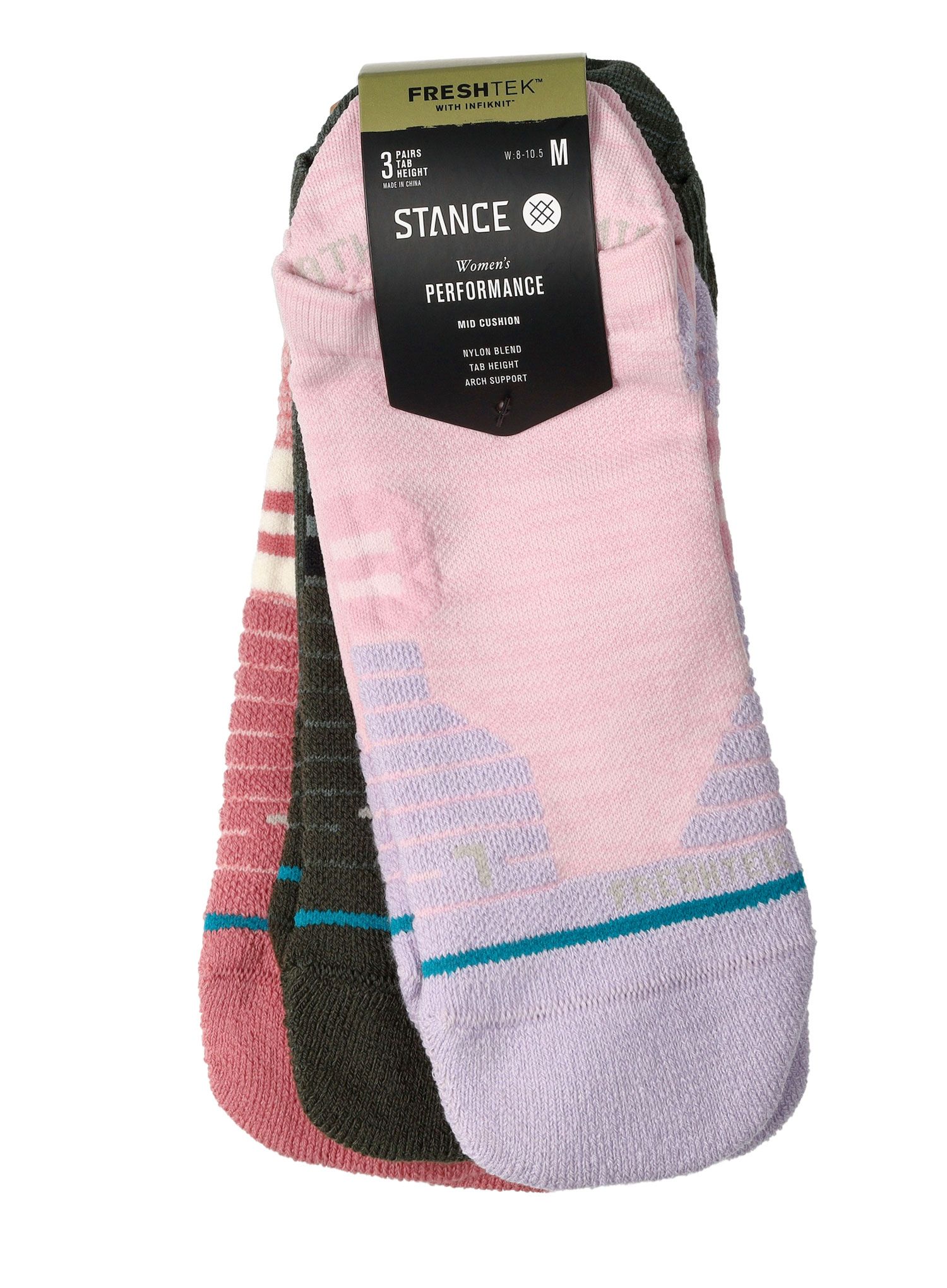 Ženske pohodniške nogavice Stance Twister 3 Pack - lilacice