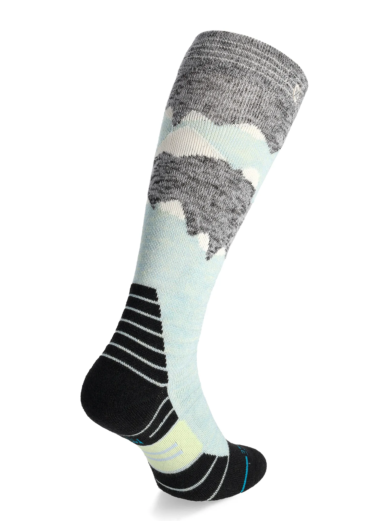 Smučarske nogavice Stance Windy Peaks Mid Wool Snow - green