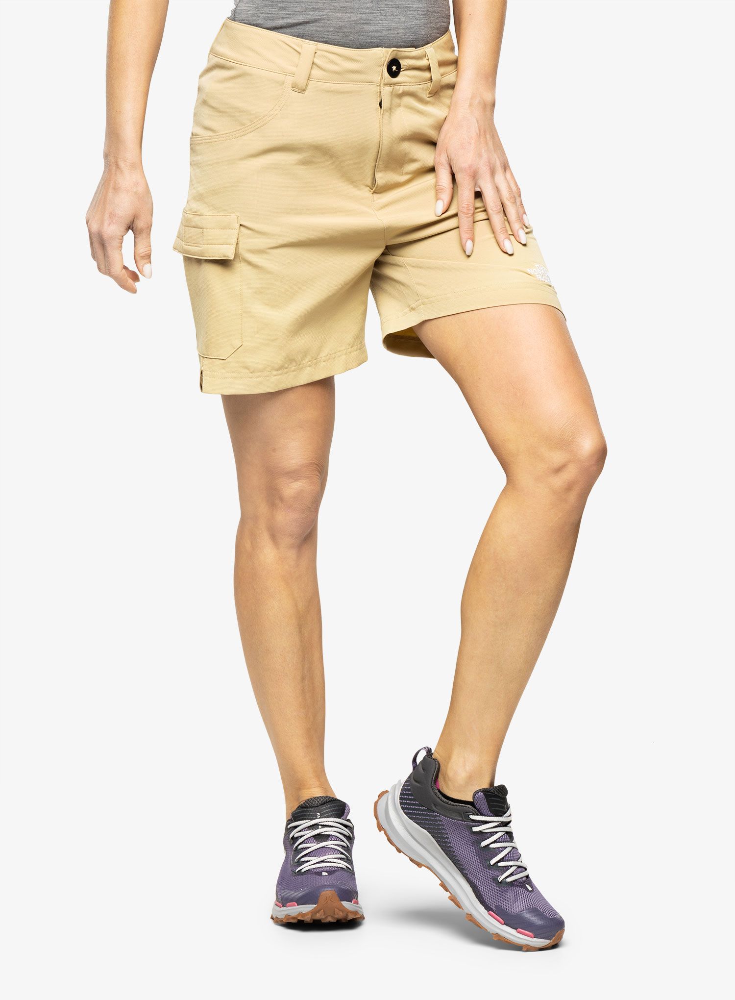 Ženske kratke pohodniške hlače The North Face Horizon Short - khaki stone