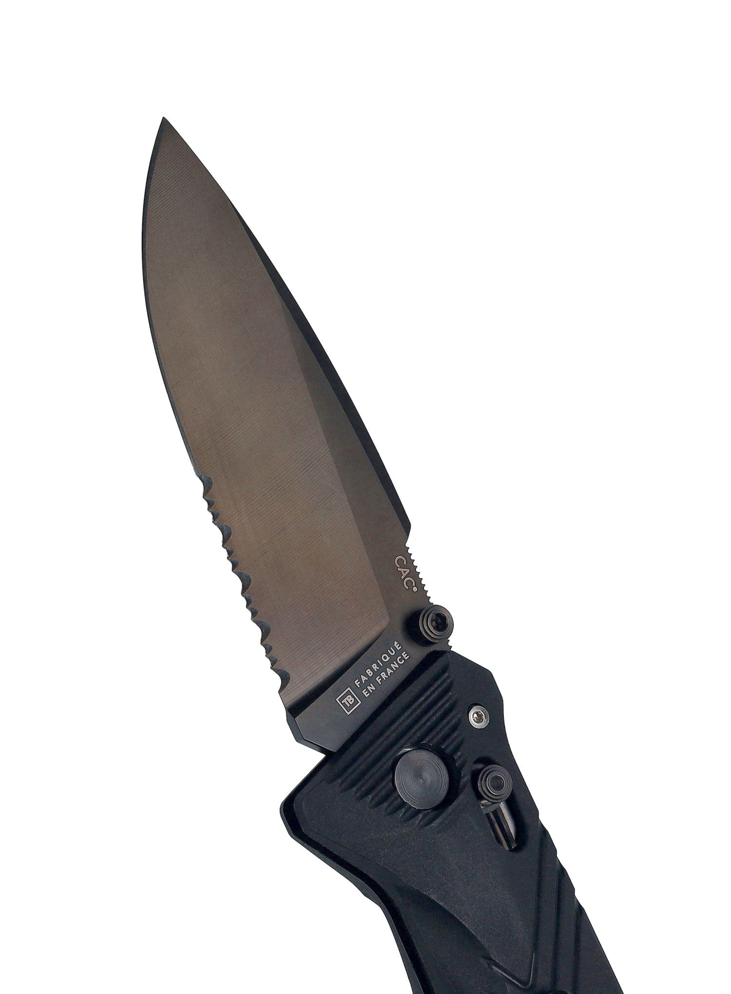 Zložljiv nož TB Outdoor CAC Serration - black