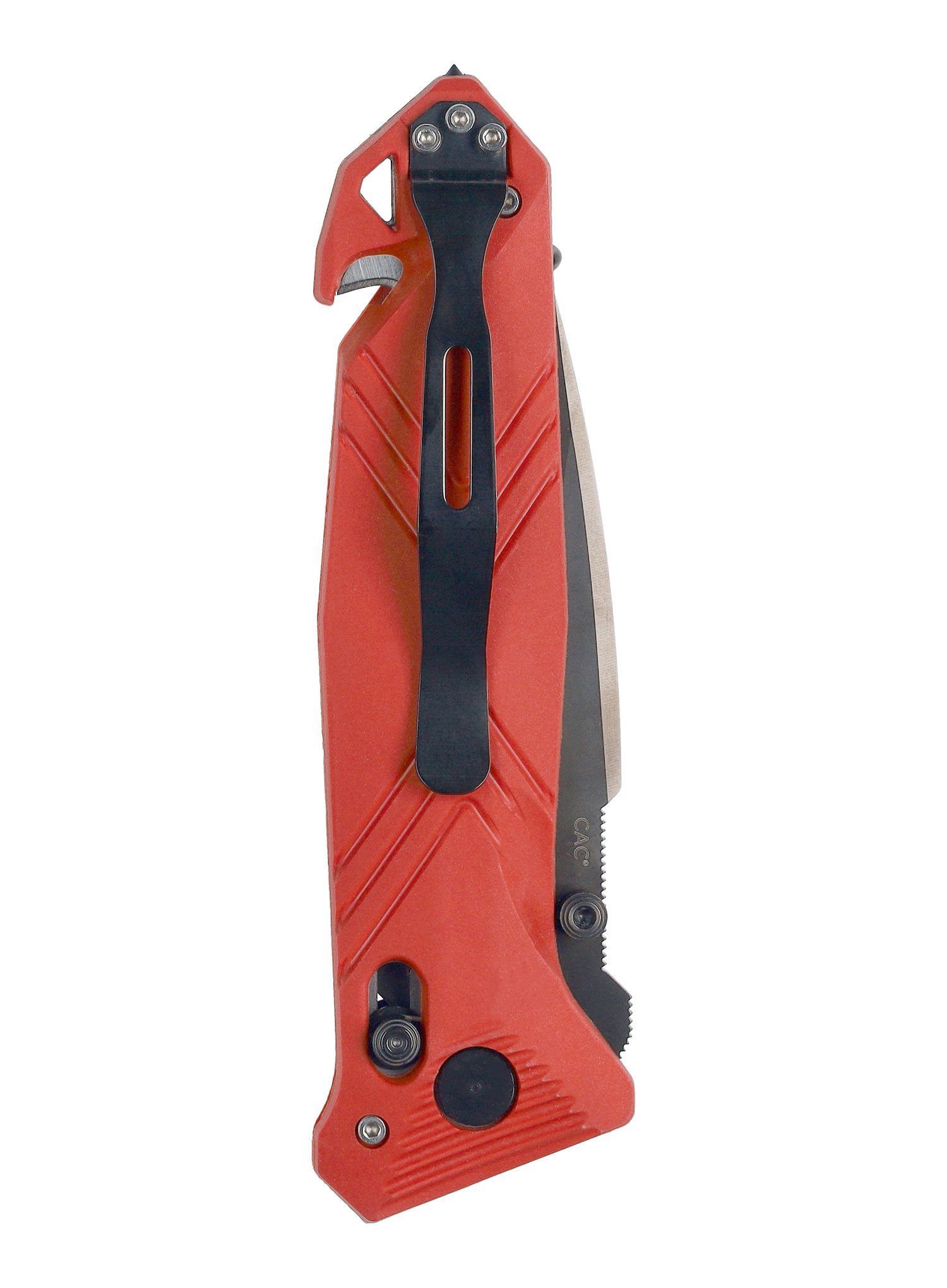 Zložljiv nož TB Outdoor CAC Serration - red