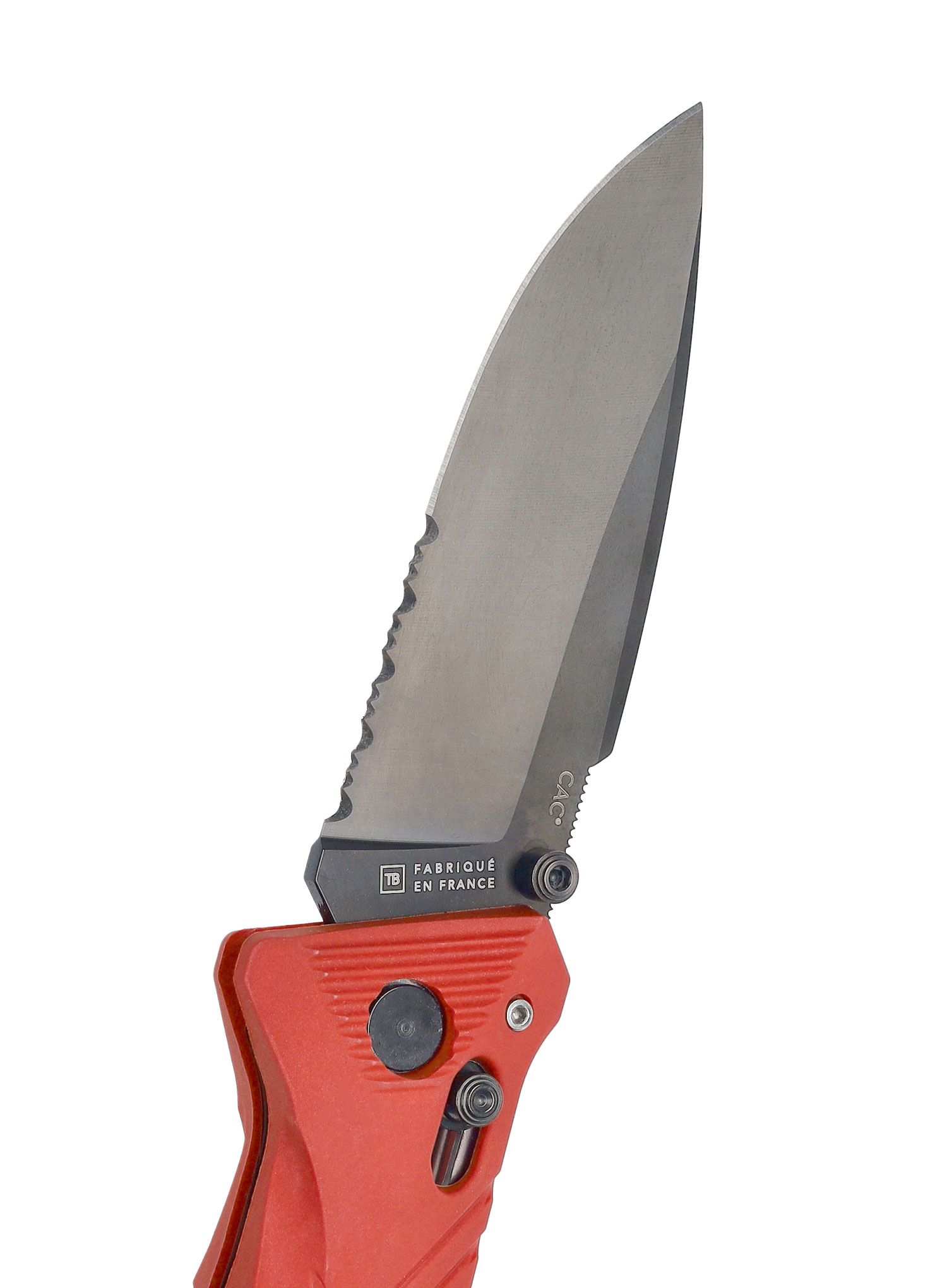 Zložljiv nož TB Outdoor CAC Serration - red