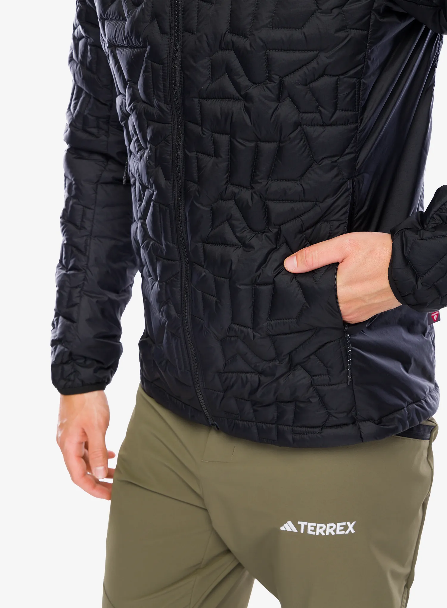 Sintetična jakna adidas TERREX Xperior PrimaLoft Loose Fill Insulated Hooded Jkt - black
