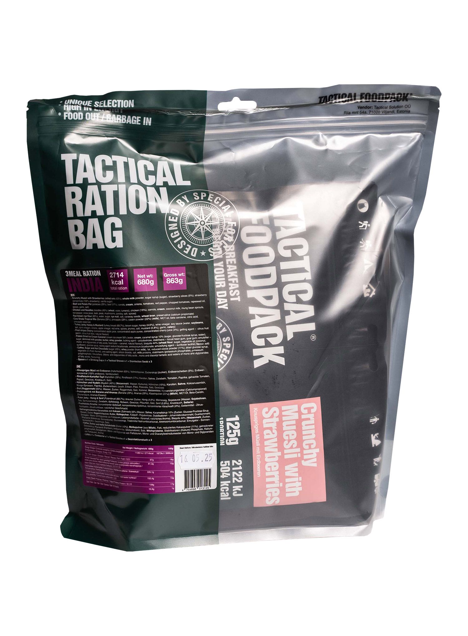 Komplet Tactical FoodPack Ration India