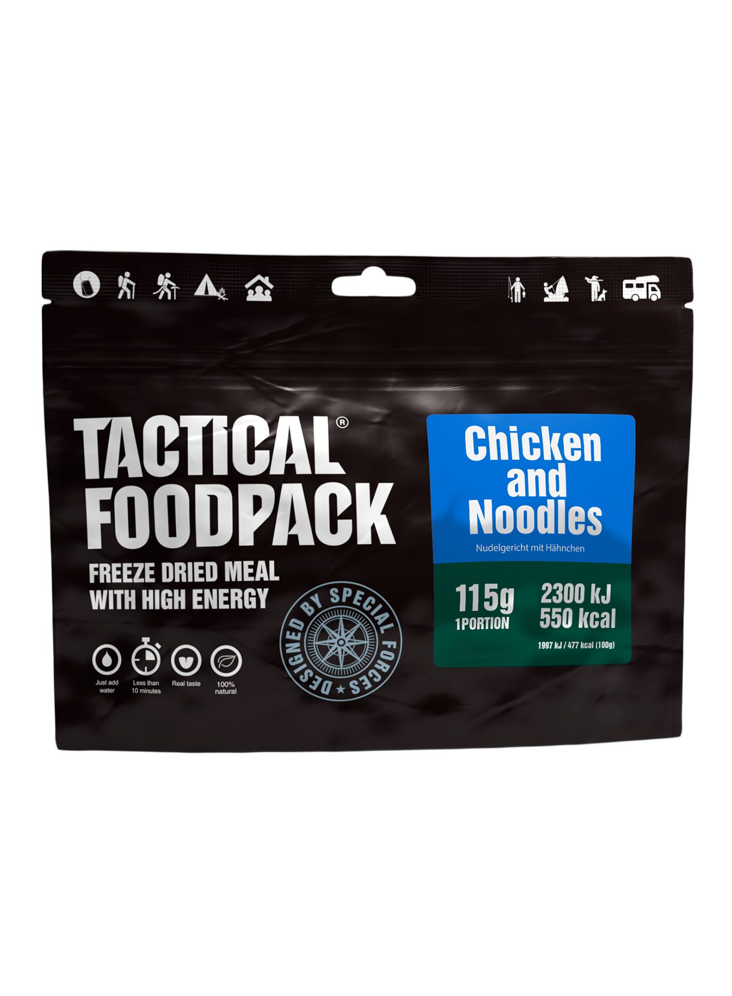 Liofilizat Tactical Foodpack Jed s piščancem in rezanci 425 g