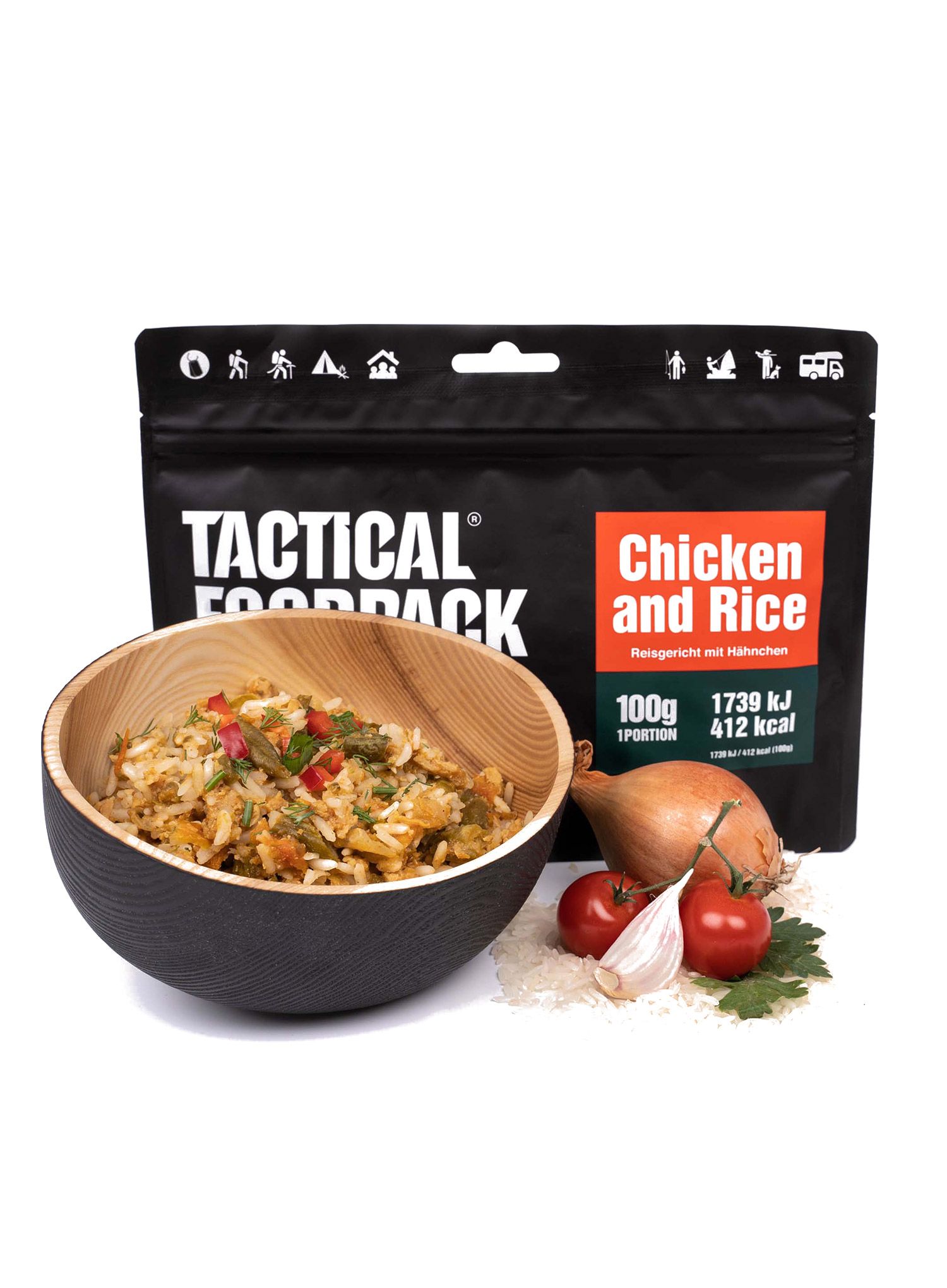 Liofilizat Tactical Foodpack Piščanec z rižem 400 g