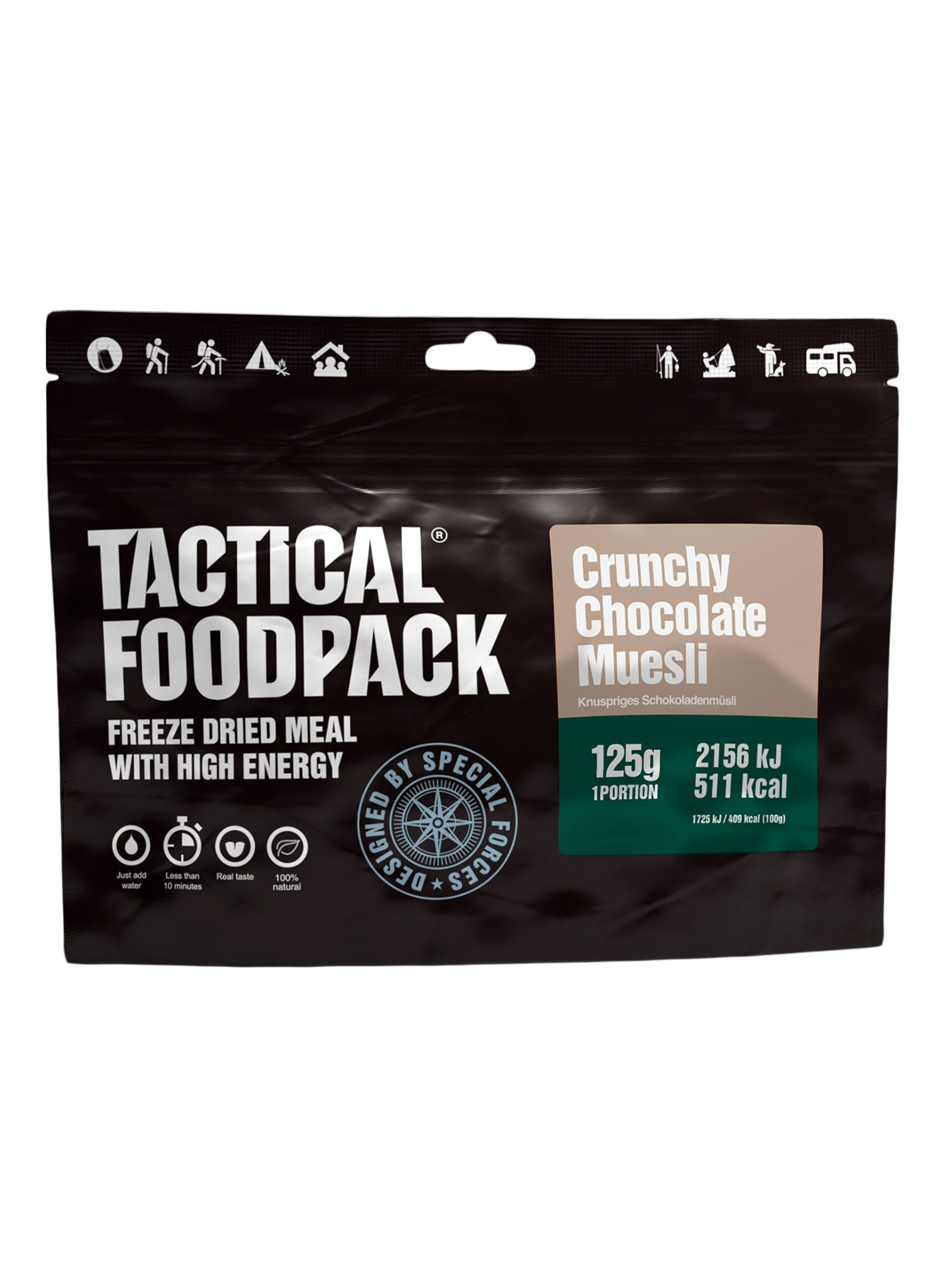 Liofilizat Tactical Foodpack Hrustljava čokoladna granola 275 g