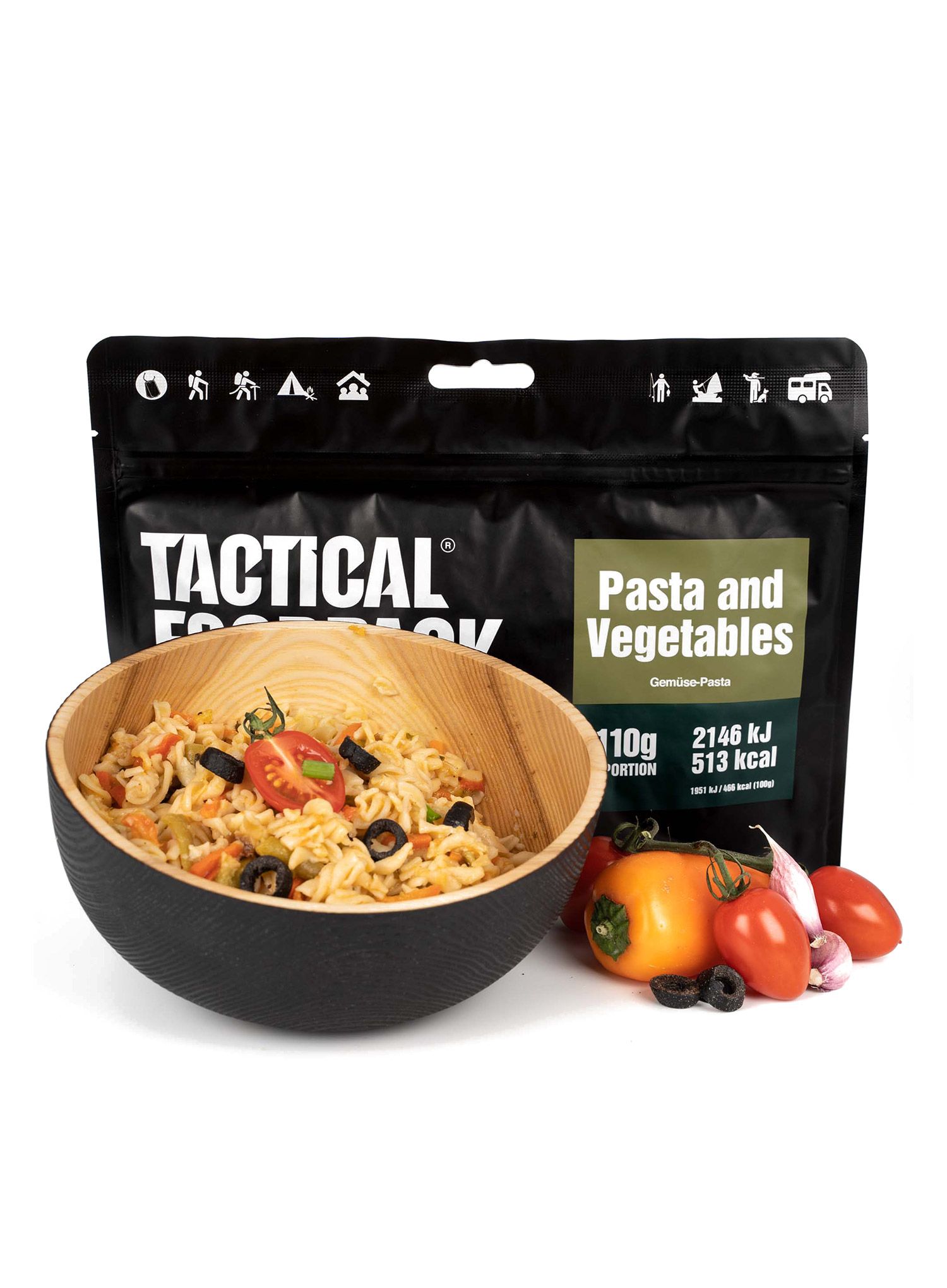 Liofilizat Tactical Foodpack Testenine z zelenjavo 410 g