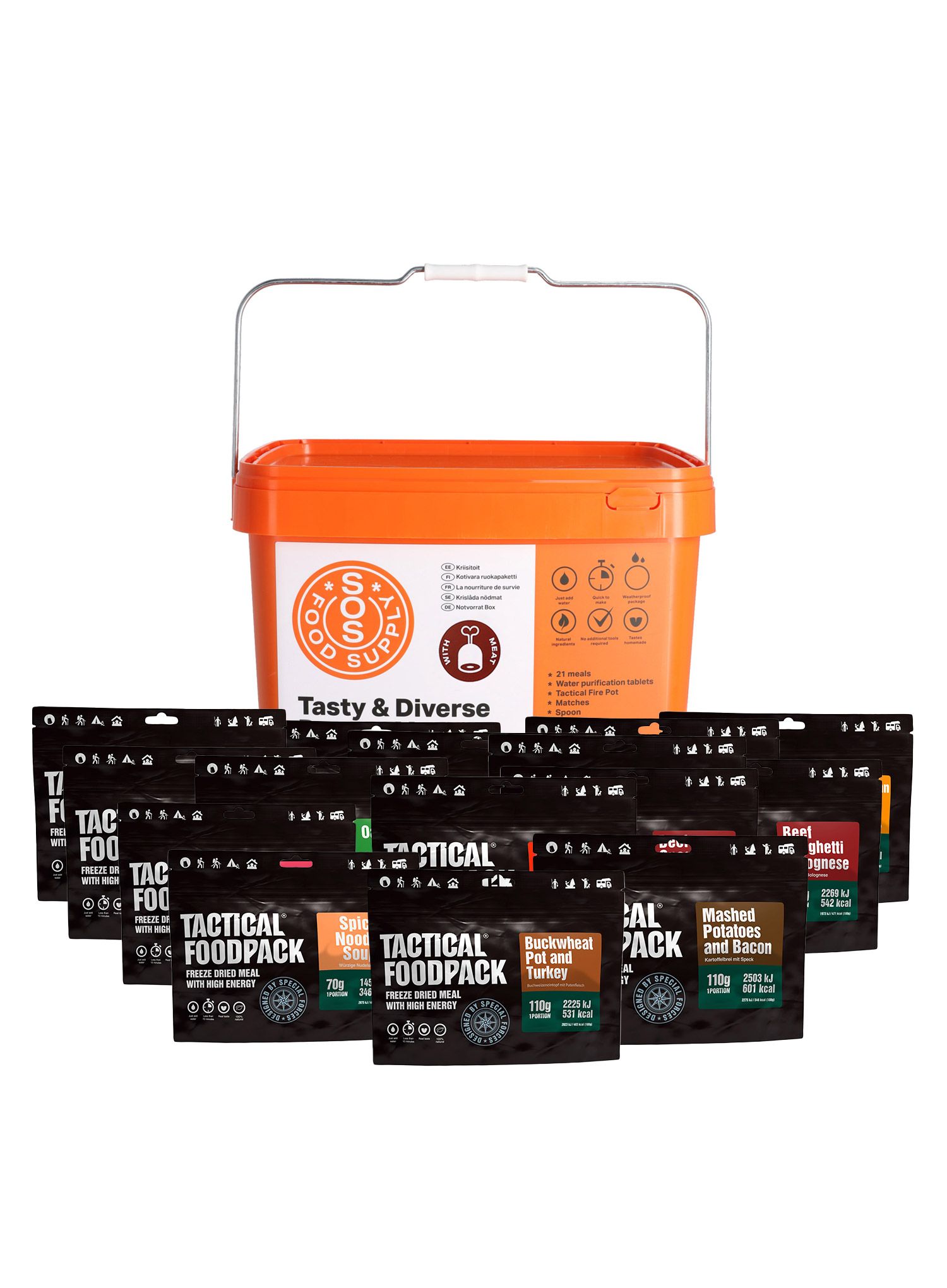 Komplet Tactical FoodPack SOS with Meat