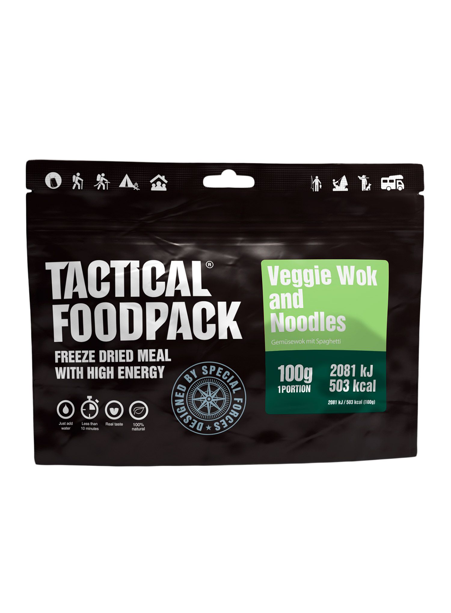 Liofilizat Tactical Foodpack Testenine z vok zelenjavo 400 g