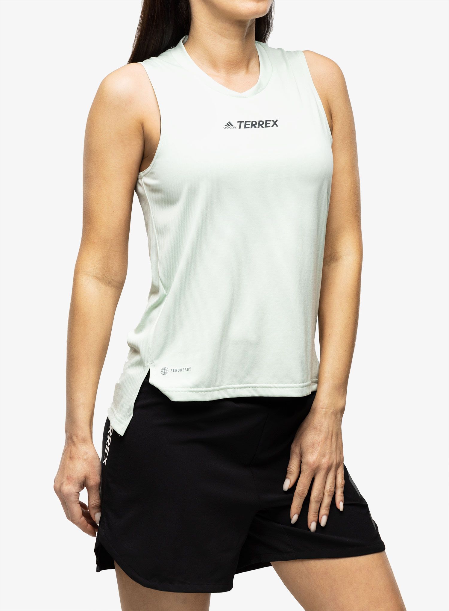 Ženski top adidas TERREX Multi Tank - linen green
