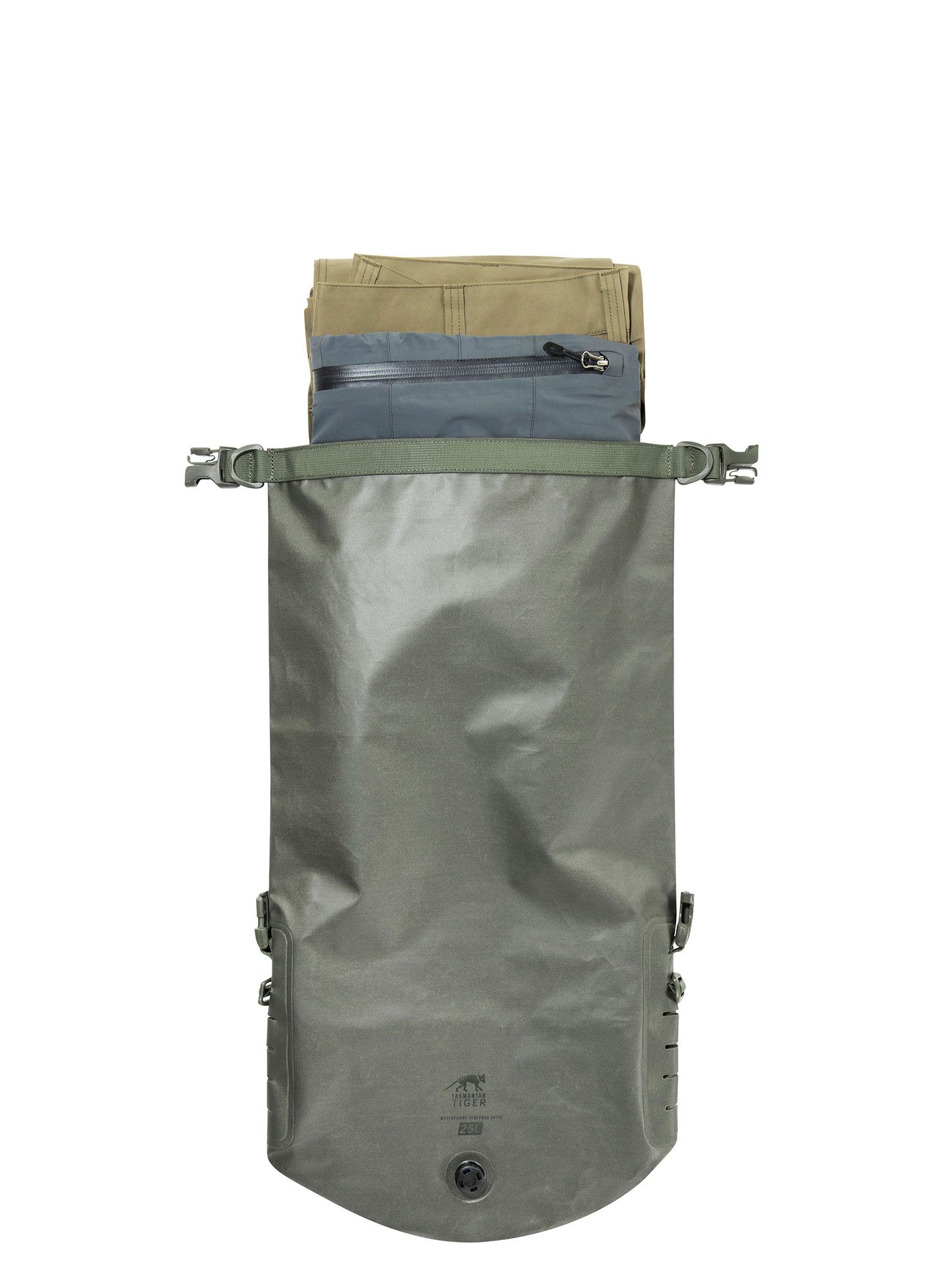 Nepremočljiva vreča Tasmanian Tiger Stuffbag WPV 25 l - stone grey olive