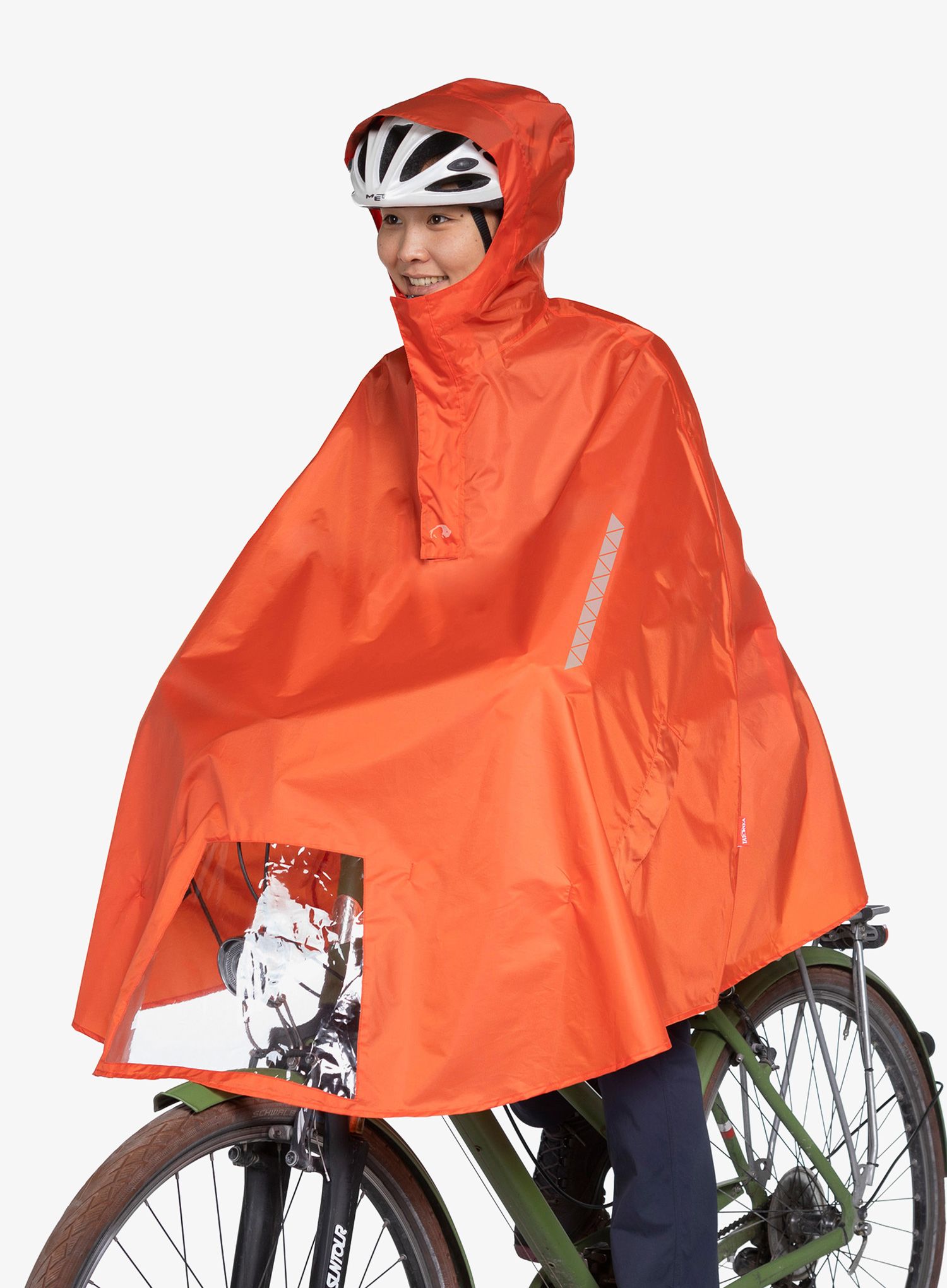 Dežni pončo Tatonka Bike Poncho - red orange
