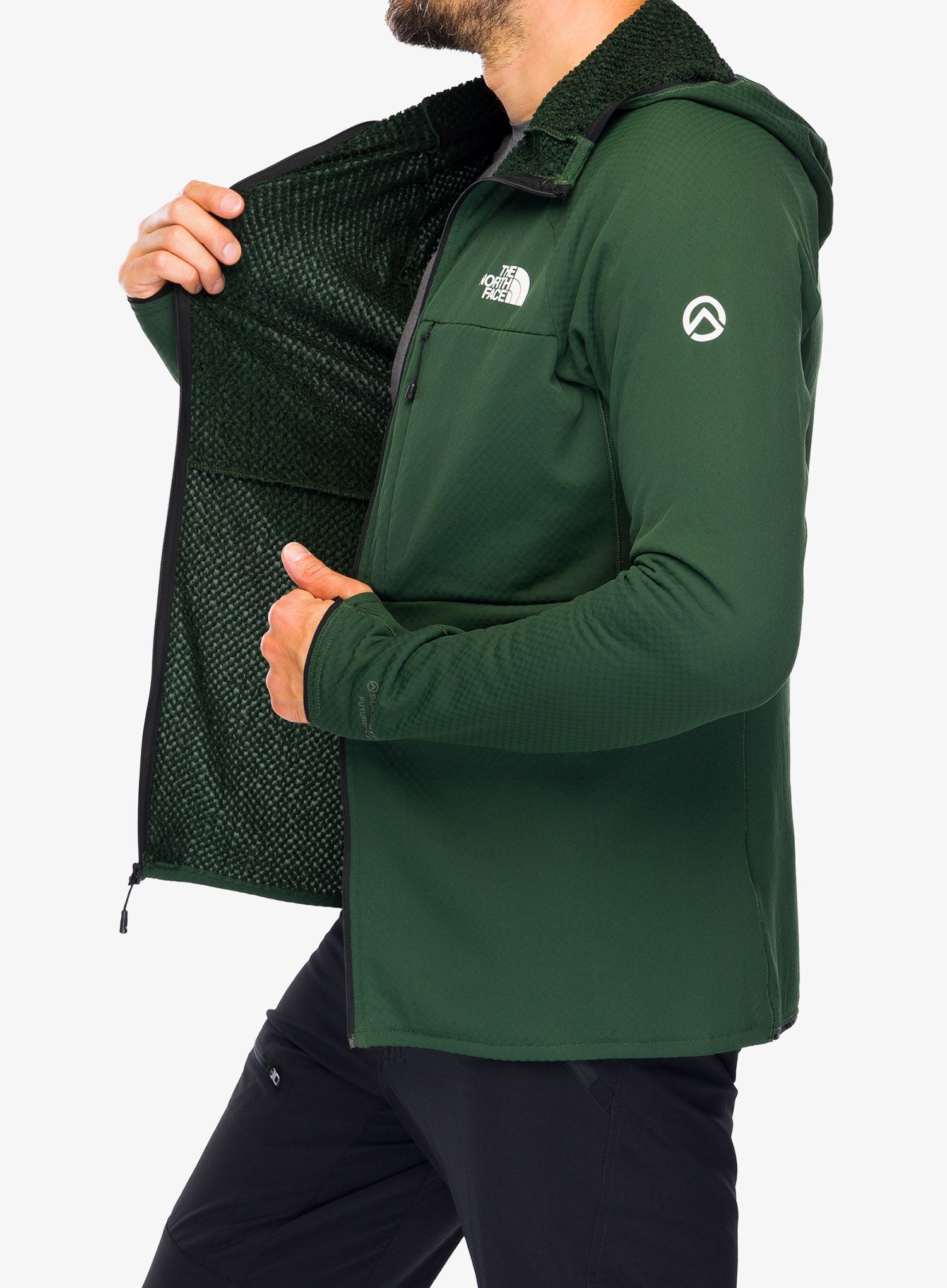 Jopica The North Face Summit FutureFleece FZ Hoodie - pine needle