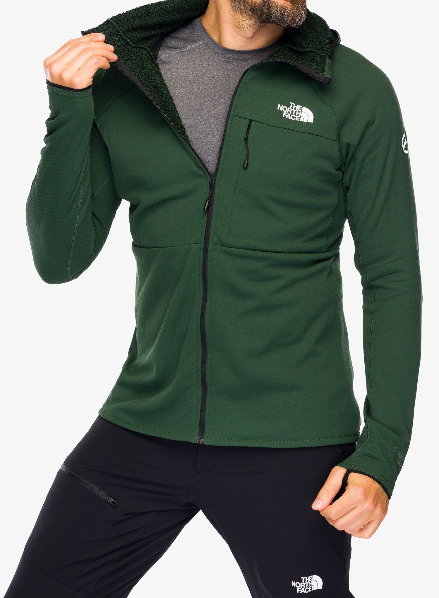 Jopica The North Face Summit FutureFleece FZ Hoodie - pine needle
