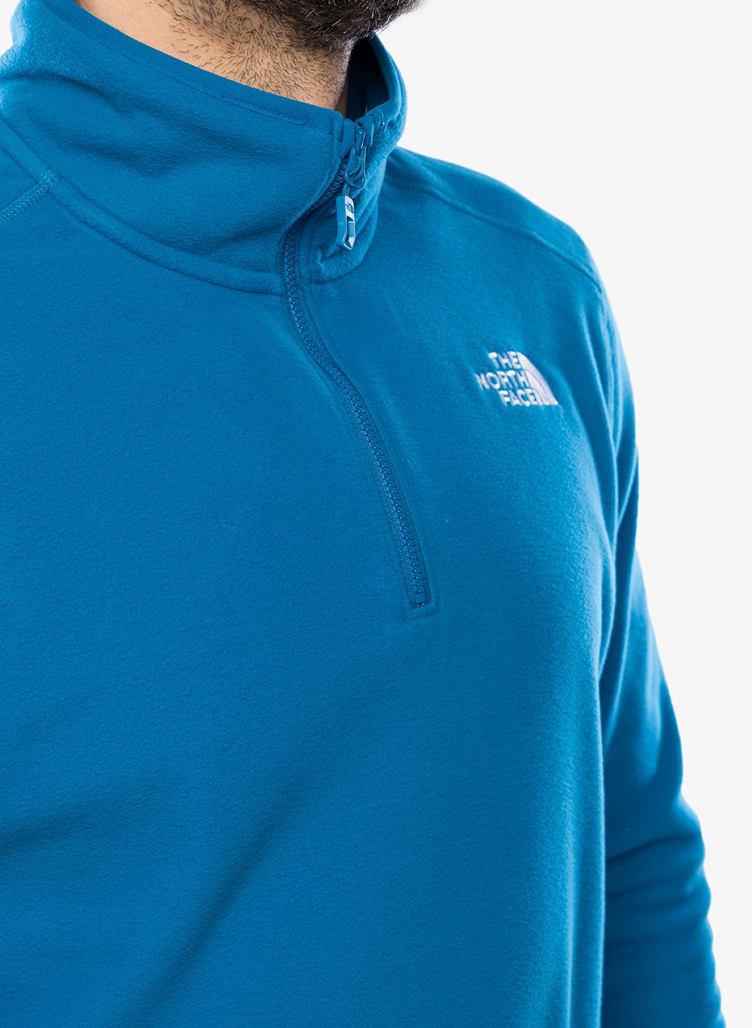 Flis The North Face 100 Glacier 1/4 Zip - adriatic blue