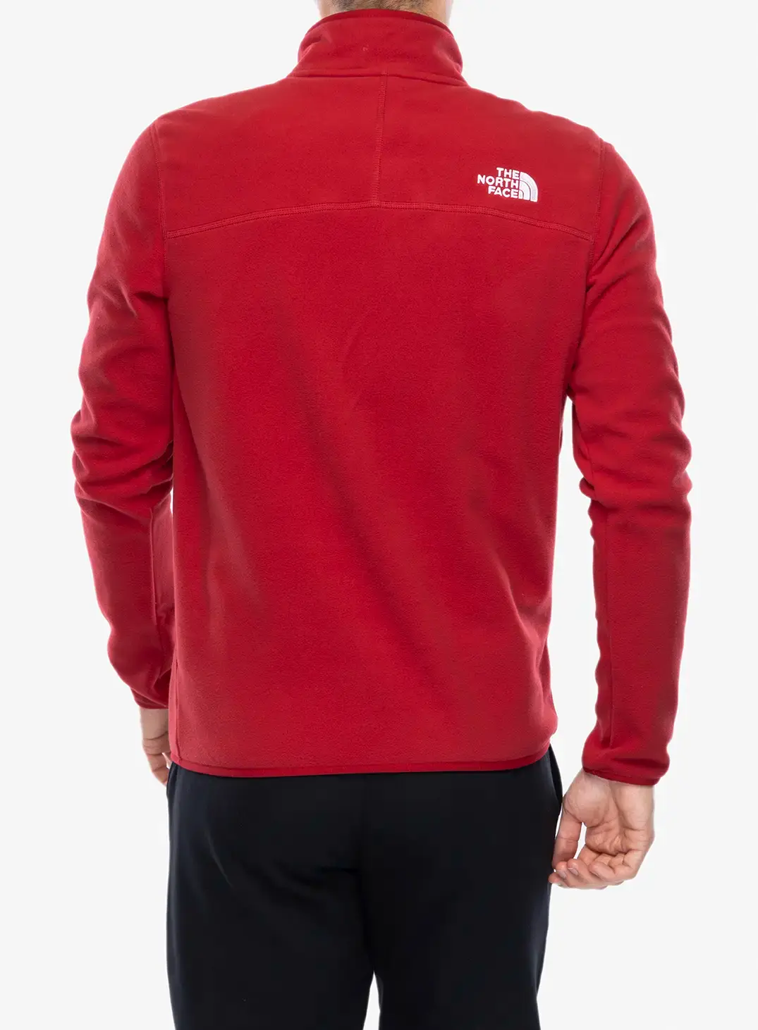 Flis The North Face 100 Glacier 1/4 Zip - garnet red