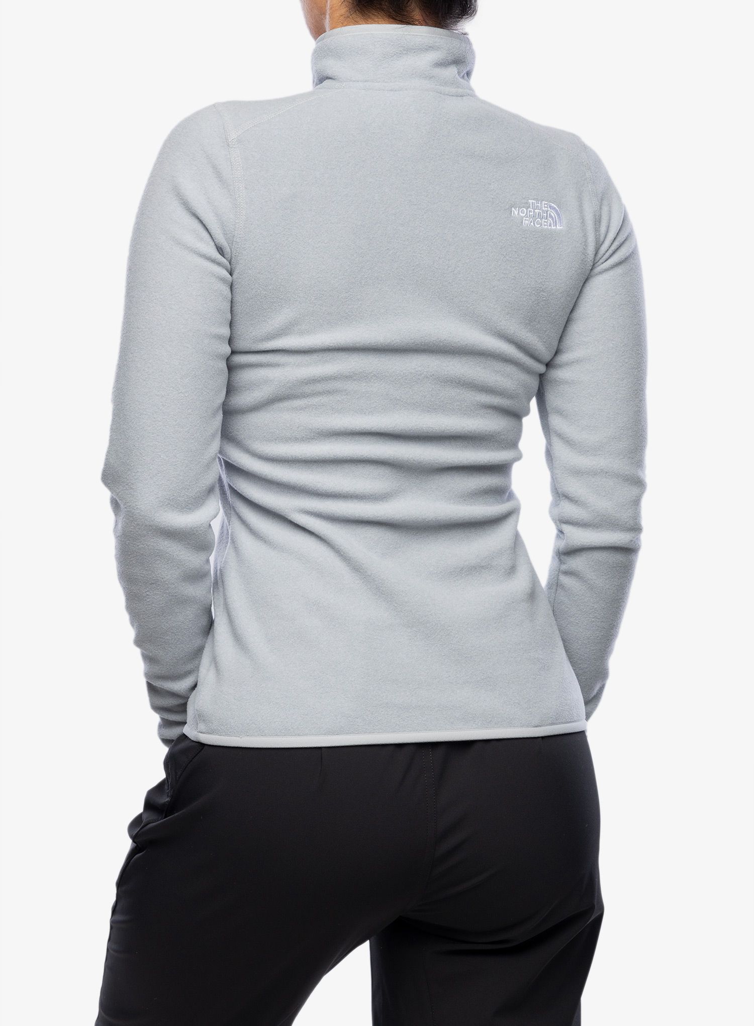 Ženska jopica The North Face 100 Glacier 1/4 Zip - light grey
