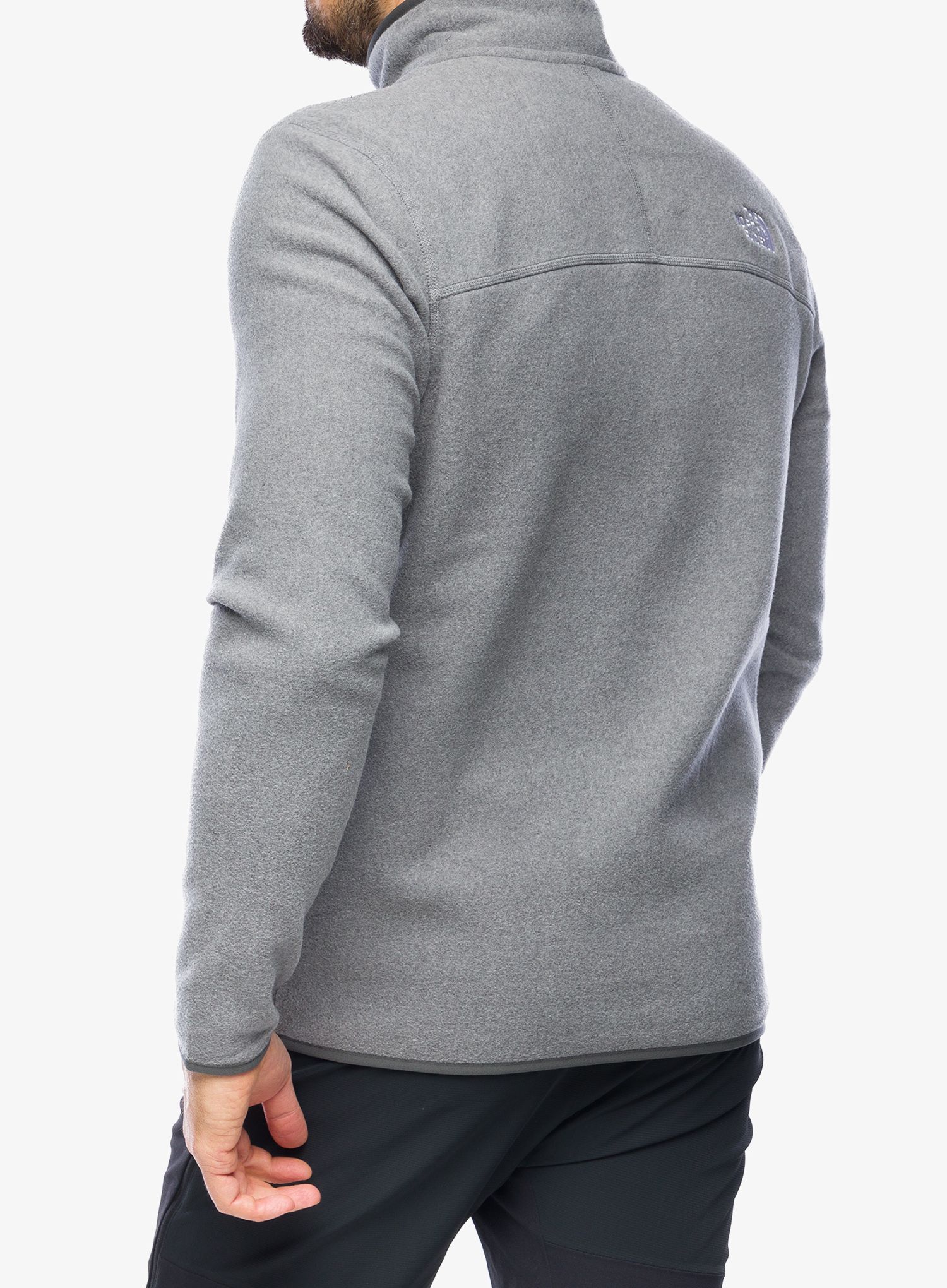 Flis The North Face 100 Glacier 1/4 Zip - medium grey