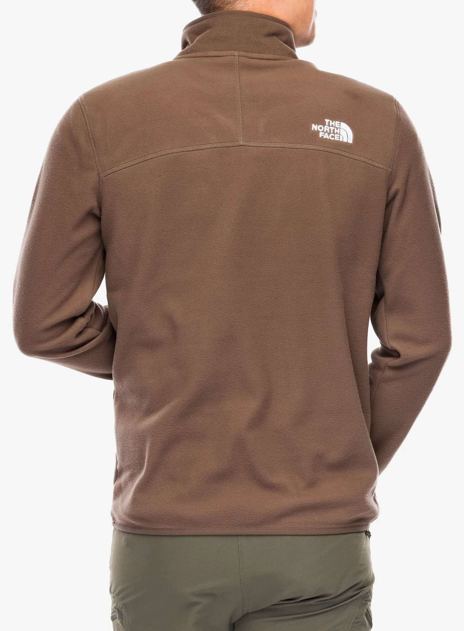 Flis The North Face 100 Glacier 1/4 Zip - smokey brown