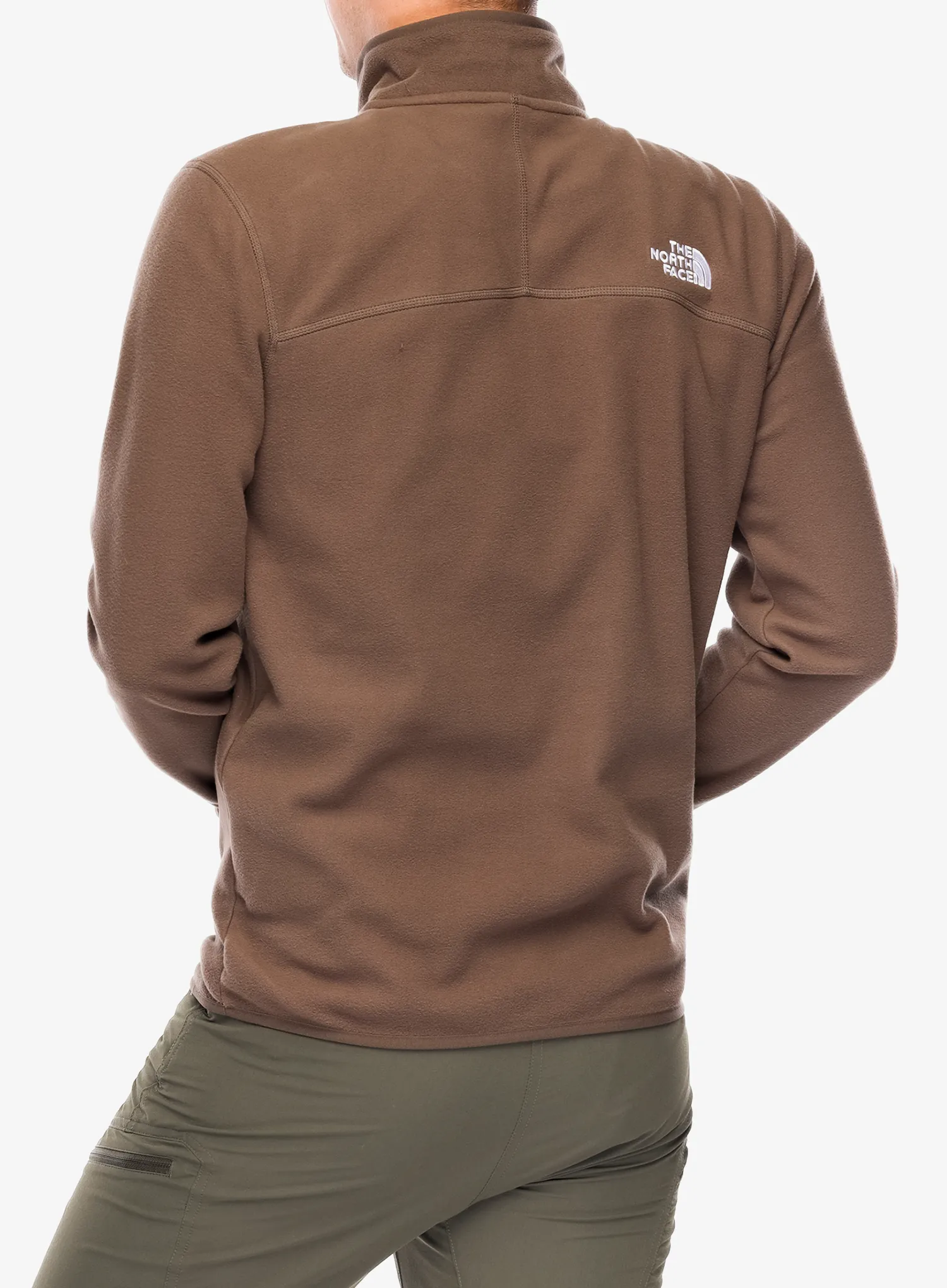 Flis The North Face 100 Glacier 1/4 Zip - smokey brown