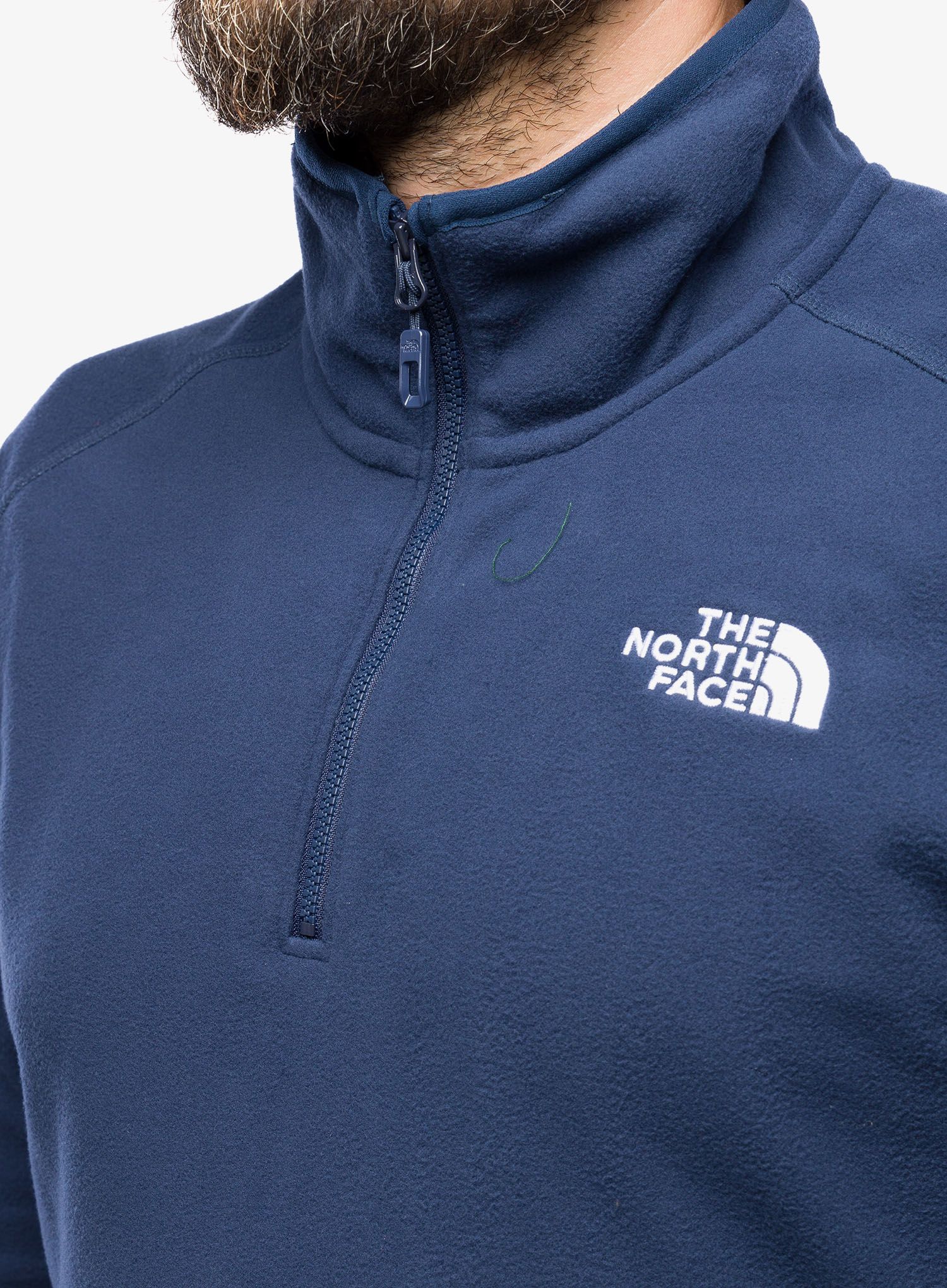 Flis The North Face 100 Glacier 1/4 Zip - summit navy