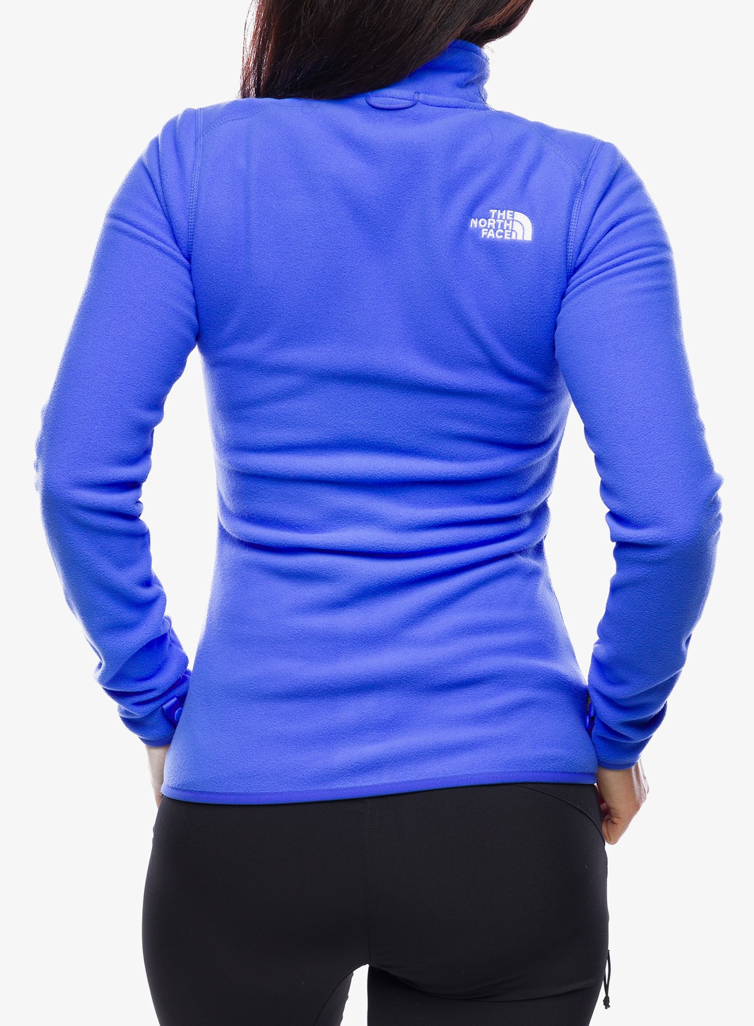 Ženski flis The North Face 100 Glacier FZ - solar blue