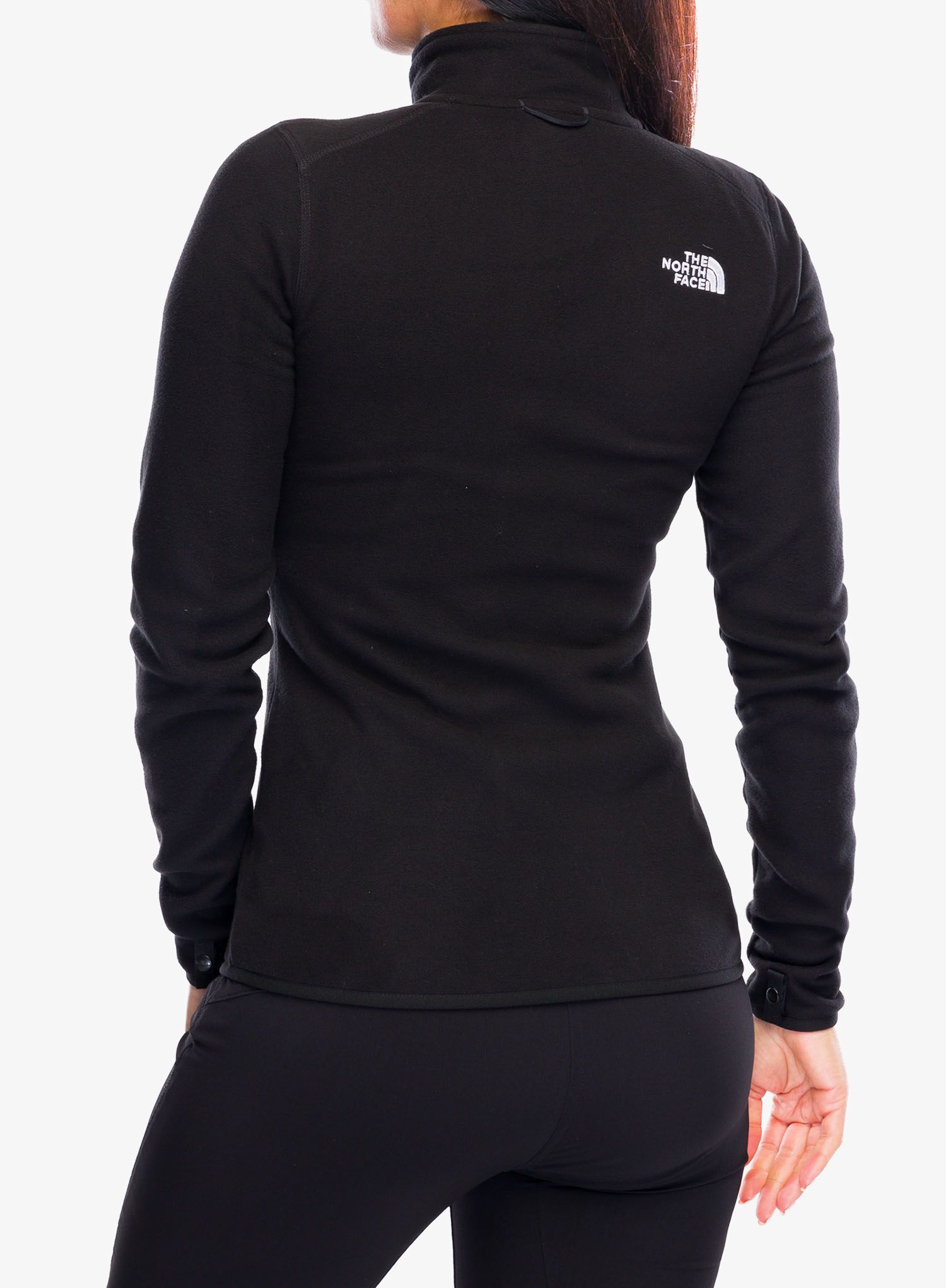 Ženski flis The North Face 100 Glacier FZ - tnf black