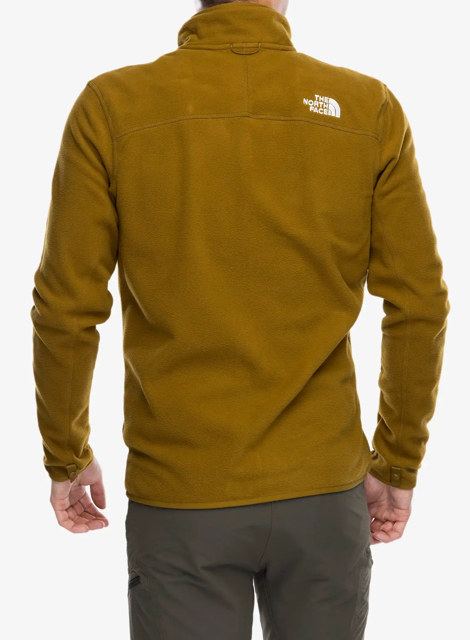 Flis The North Face 100 Glacier Full Zip - moss green