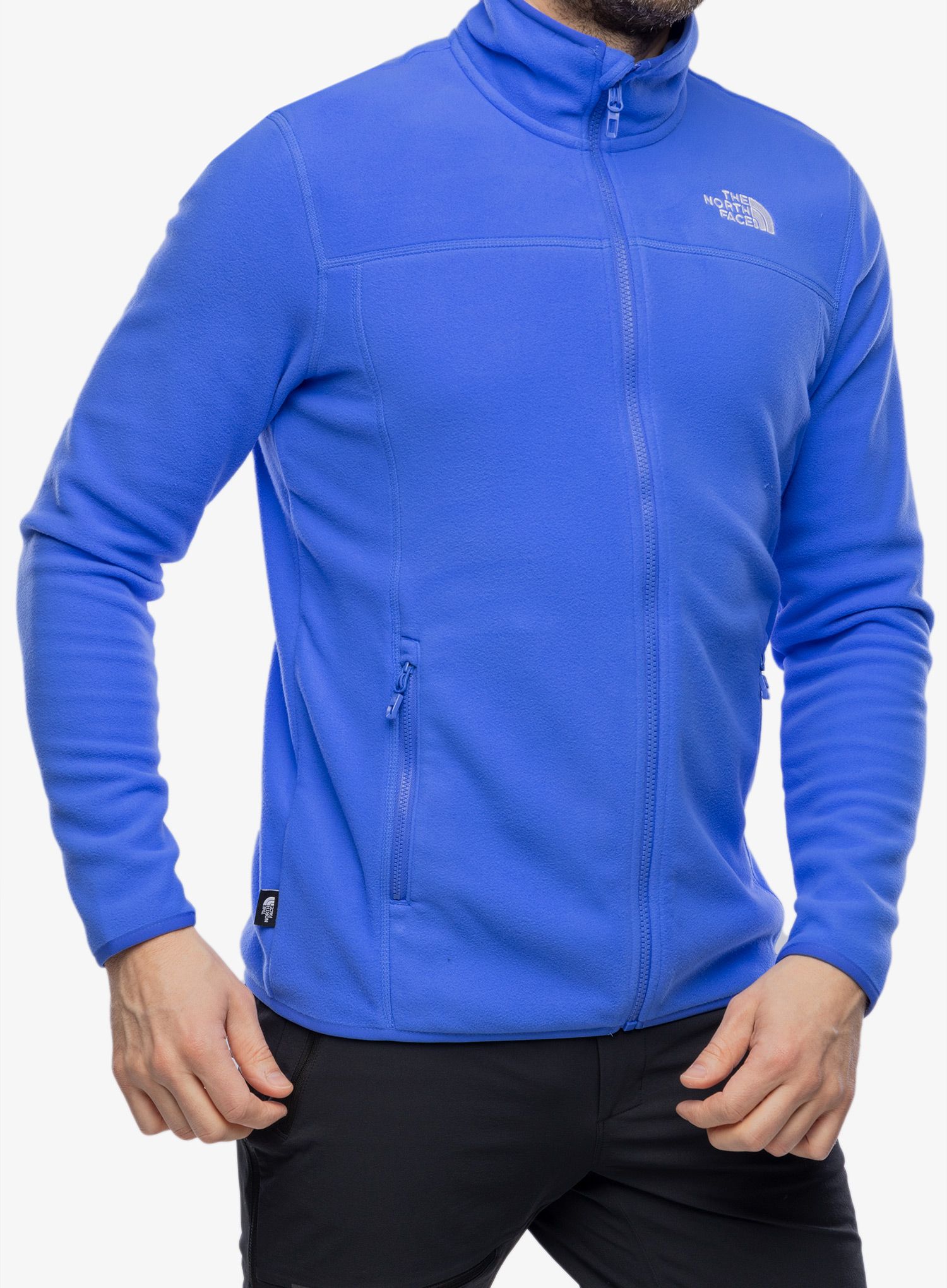 Flis The North Face 100 Glacier Full Zip - solar blue