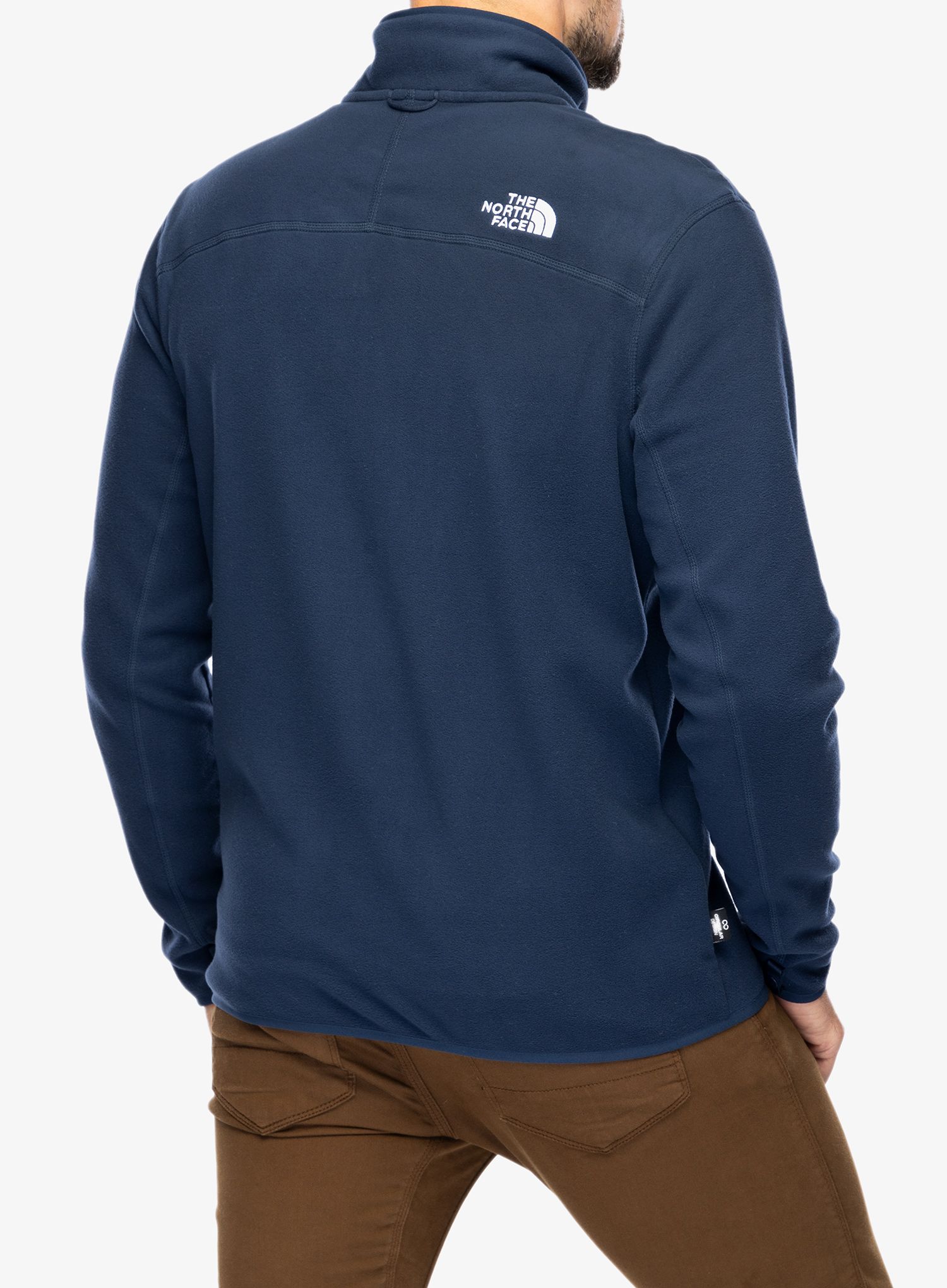 Moška jopica The North Face 100 Glacier Full Zip - summit navy
