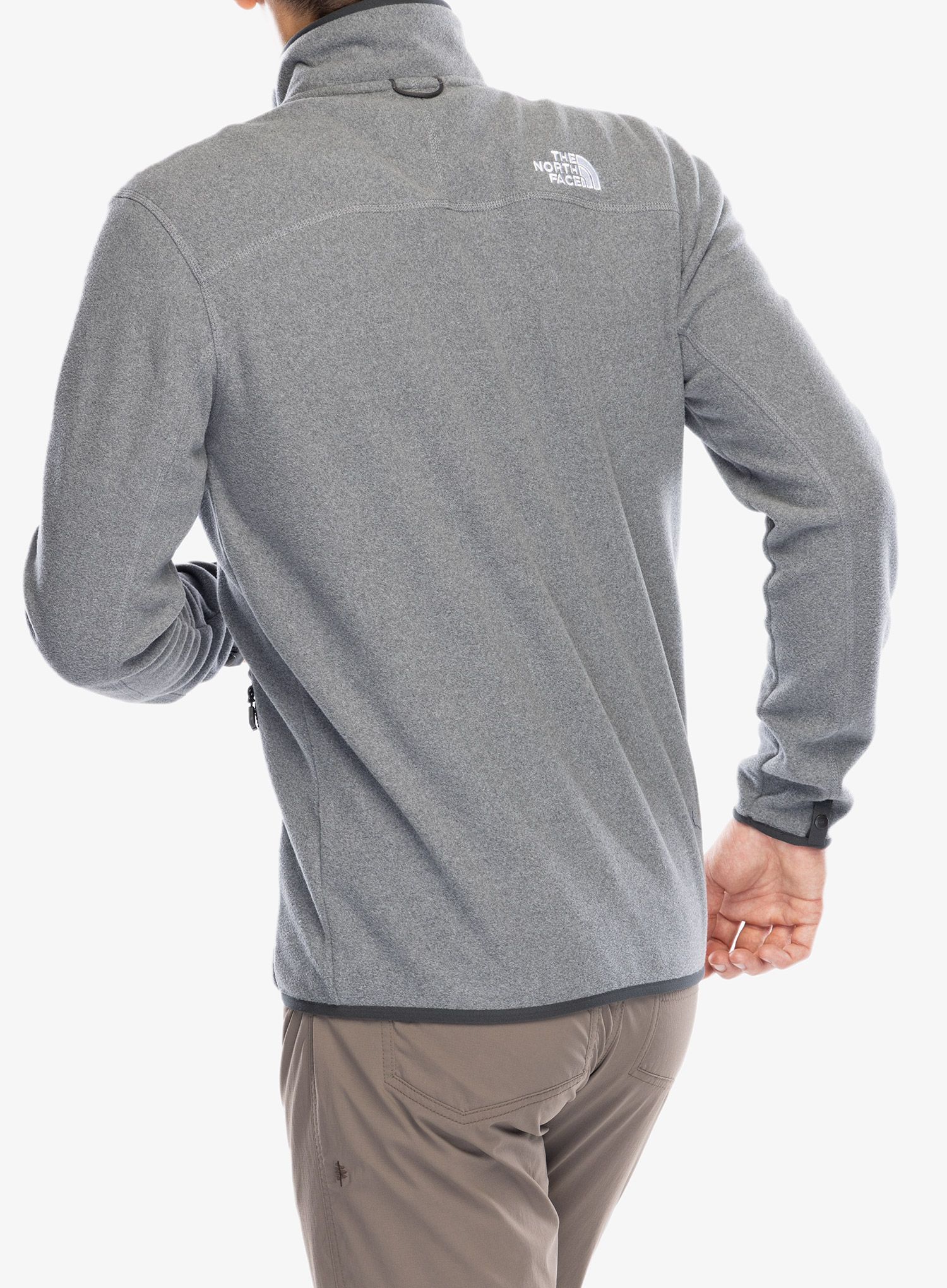 Flis The North Face 100 Glacier Full Zip - tnf medium grey heather