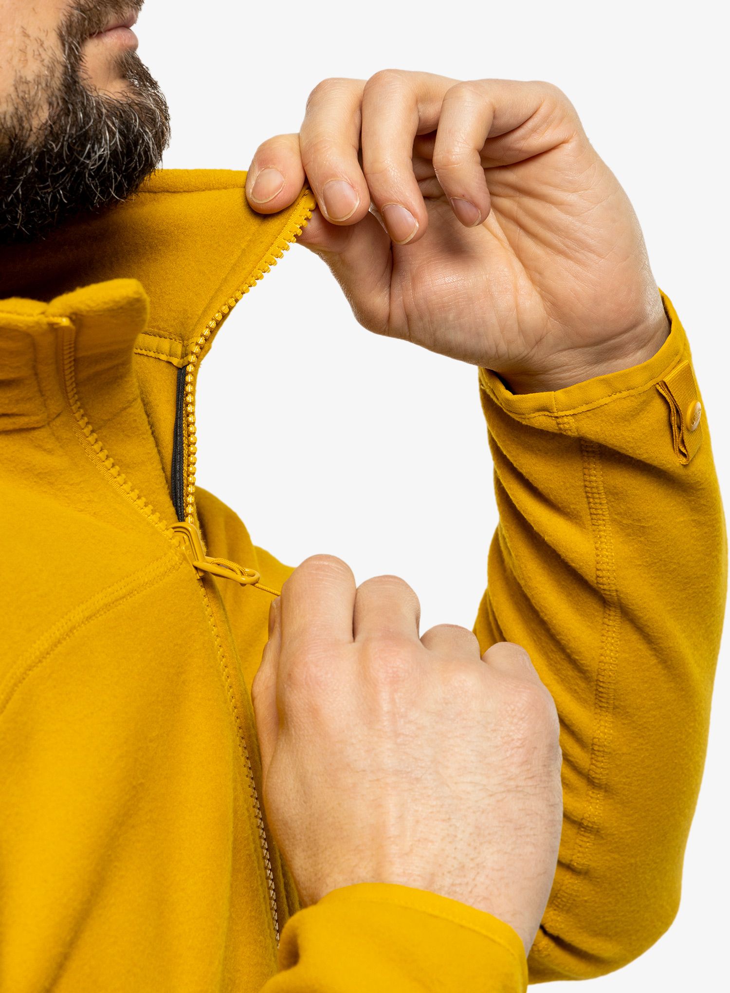 Puloverji brez kapuce The North Face 100 Glacier Full Zip - yellow
